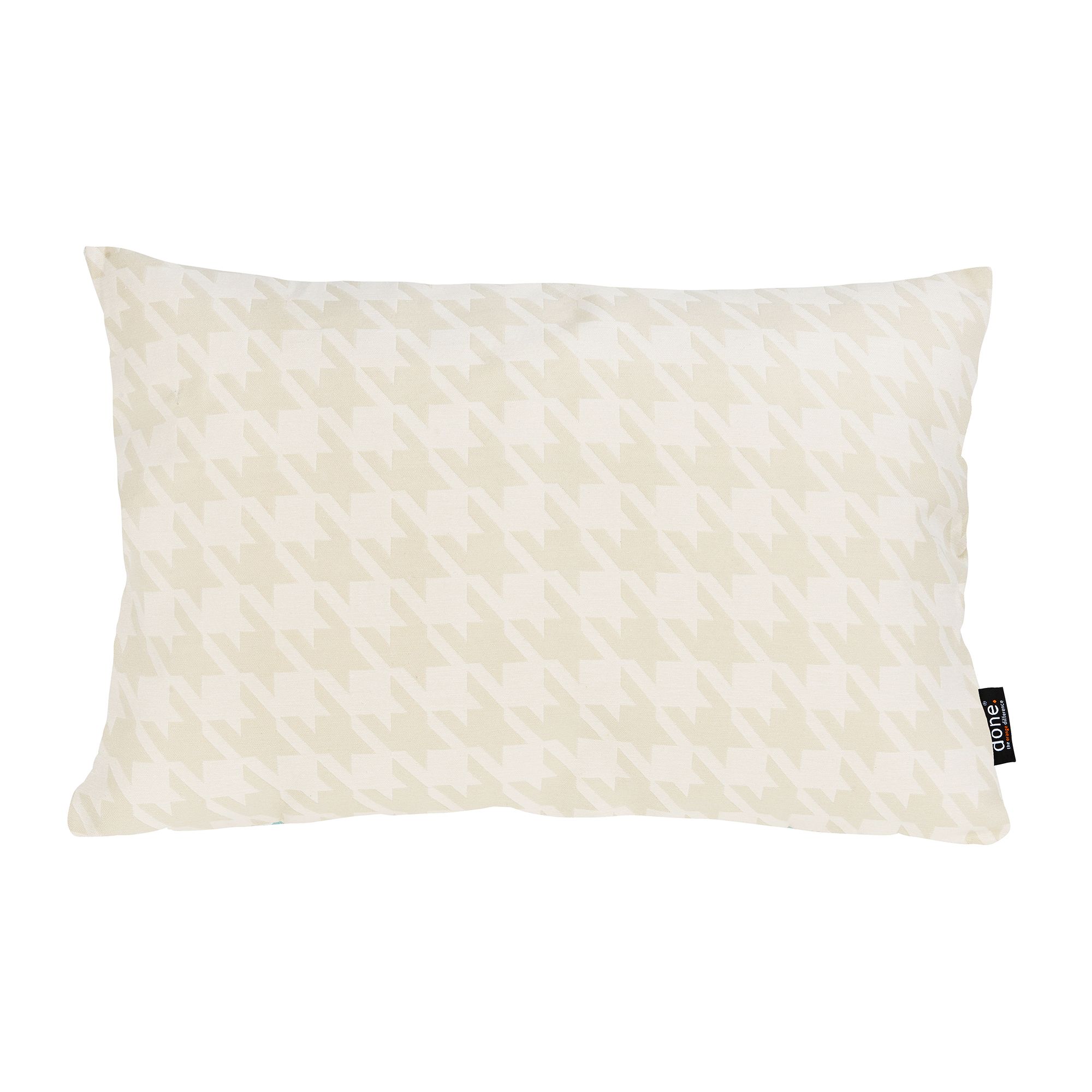 done.® Dekokissenhülle BIRD Hahnentritt-Muster waschbar