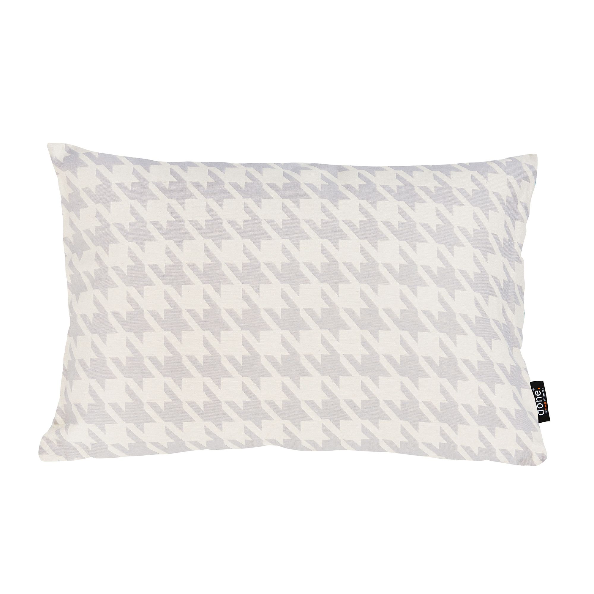 done.® Dekokissenhülle BIRD Hahnentritt-Muster waschbar