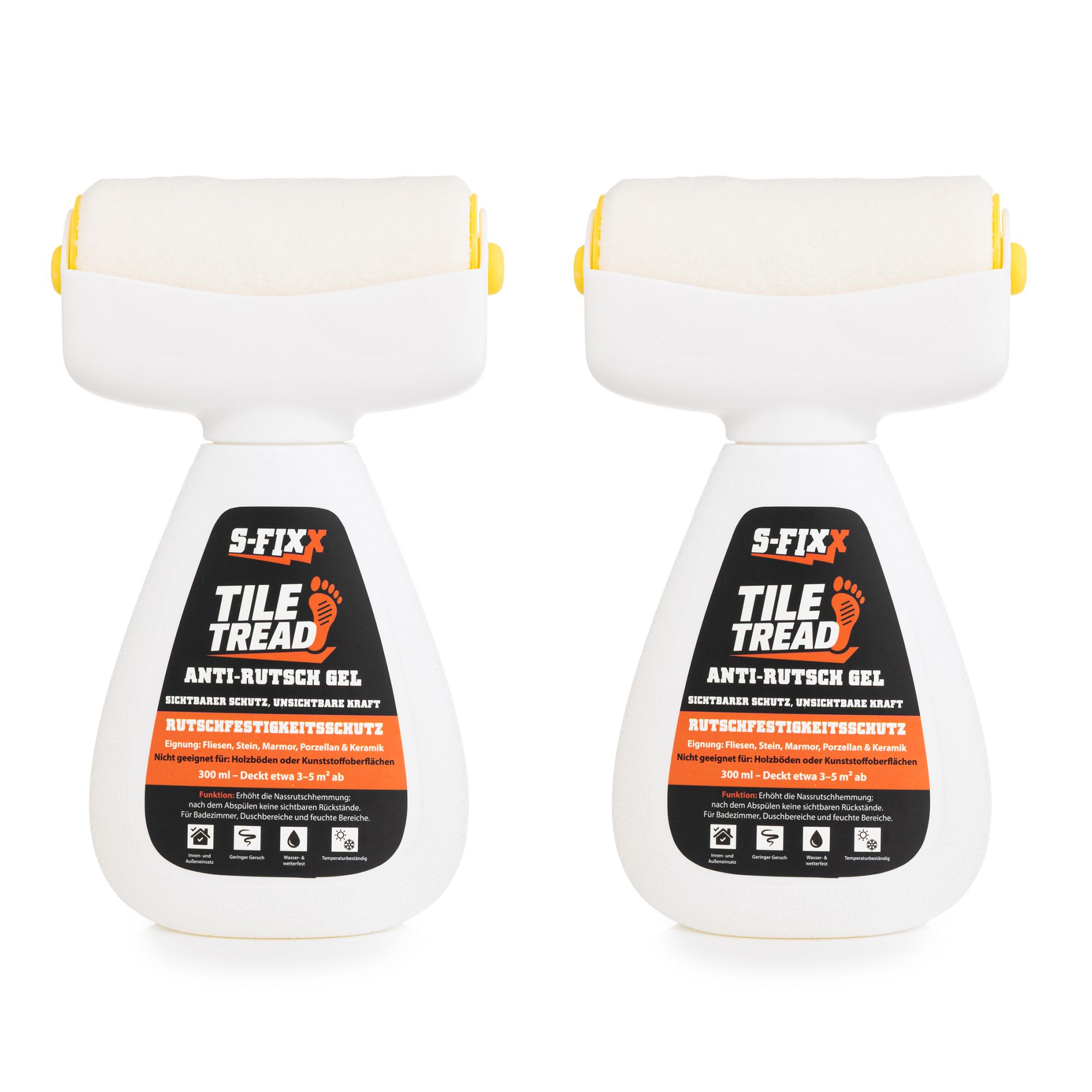 S-FIXX® Anti-Rutsch Gel für Fliesen & Stein In- & Outdoor 2x 300ml