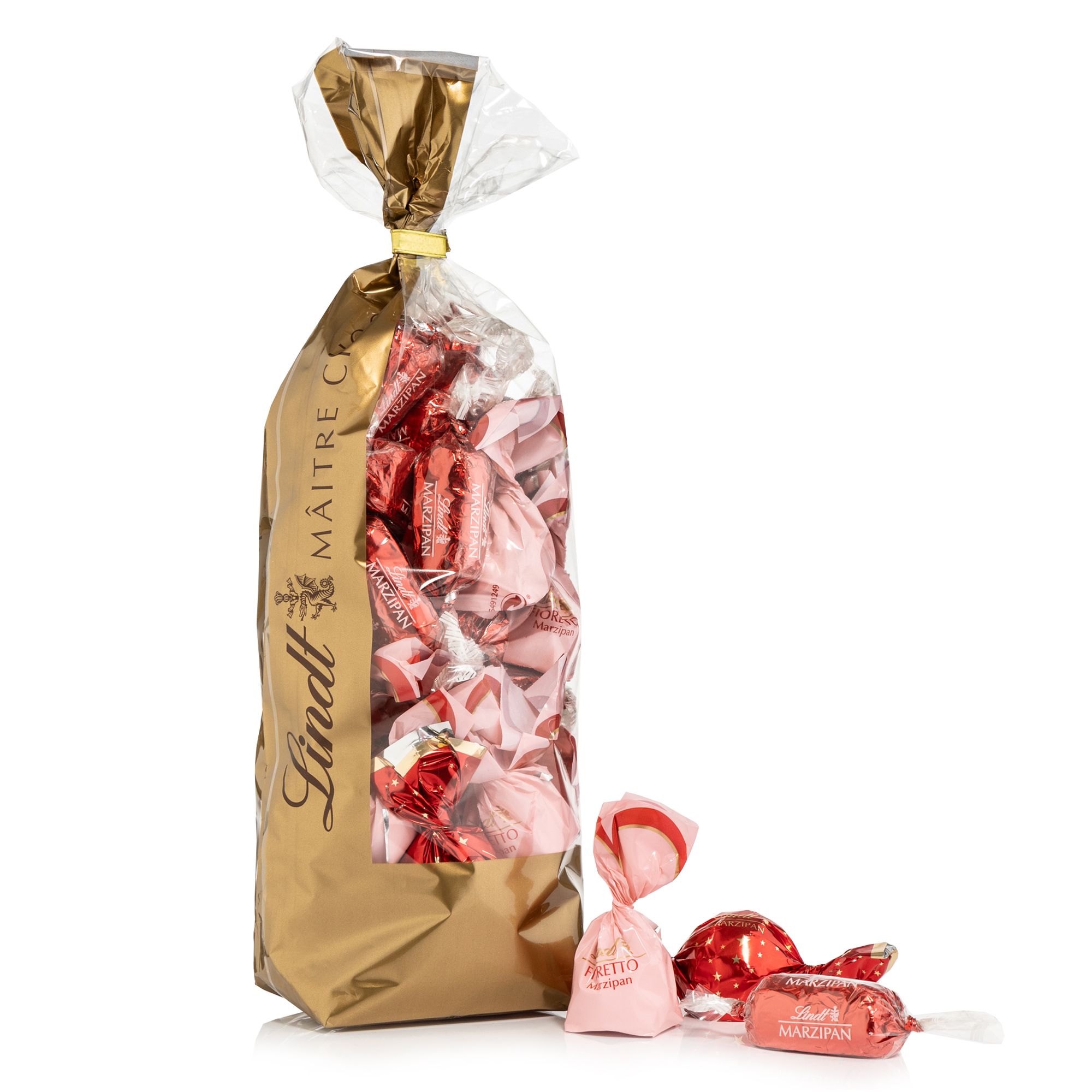 LINDT Marzipan Trio mit Alkohol exklusiv bei QVC 40 Stück, Inhalt 572g