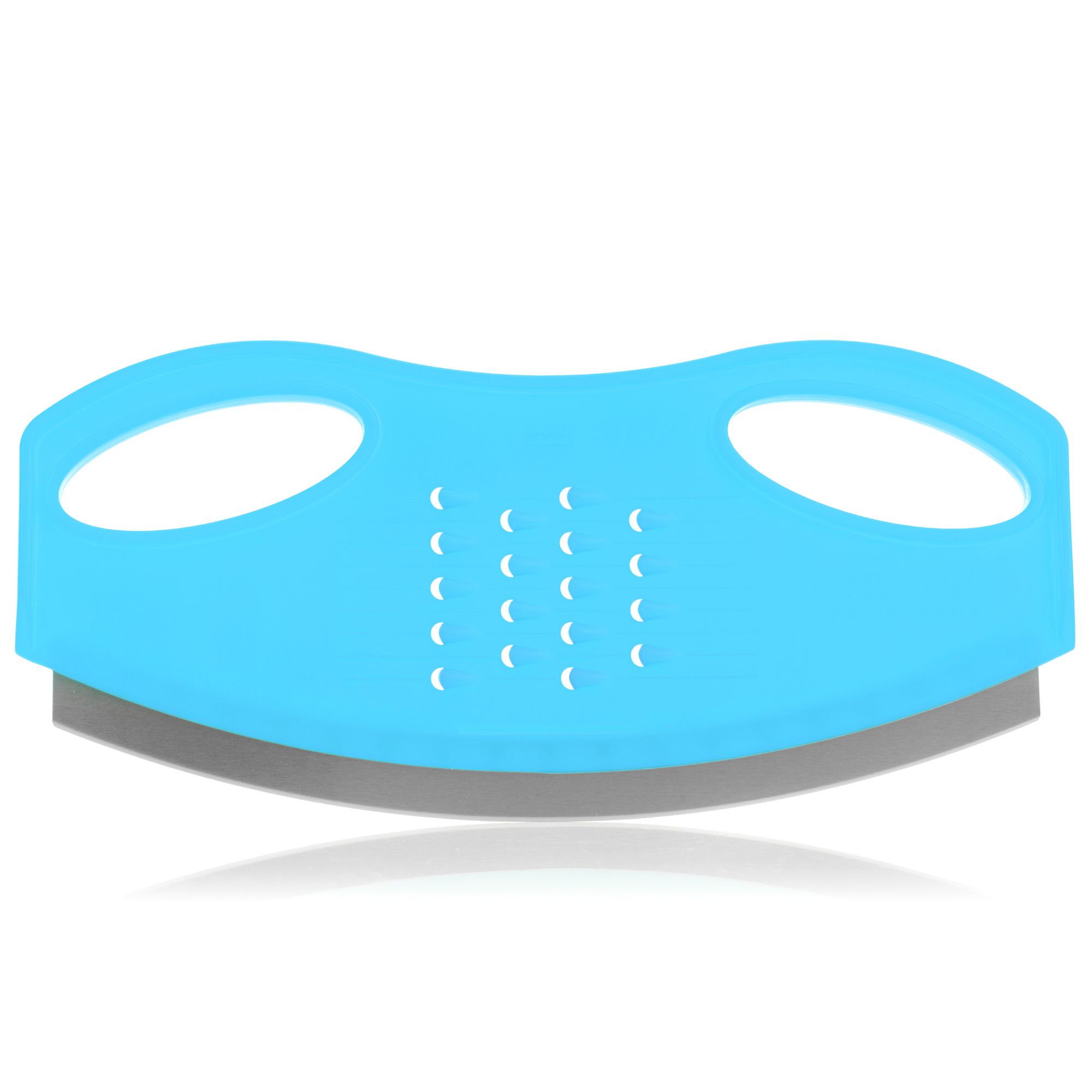 KUHN RIKON Wiegemesser XL mit Zwei-Hand-Griff 420J2 Klingenstahl inkl. Klingenschutz