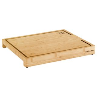 ZWILLING® Schneidbrett mit Auffangschale 29 x 30 cm Bambus