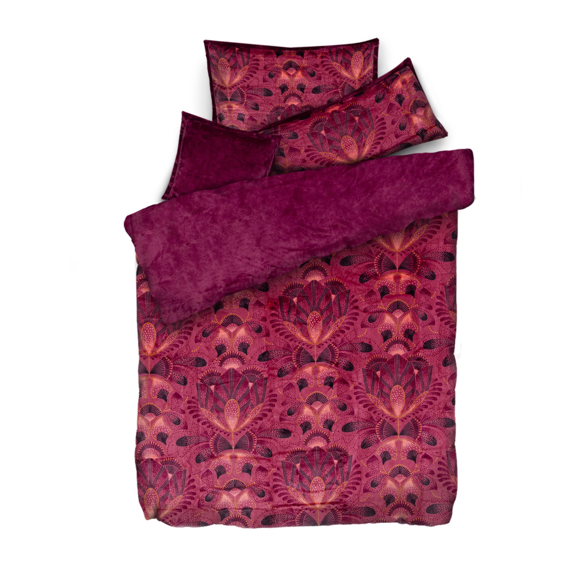 MONT CHALET Wendebettwäsche leuchtende Ornamente Mikrofaser Chinchilla Einzelbett, 4tlg.