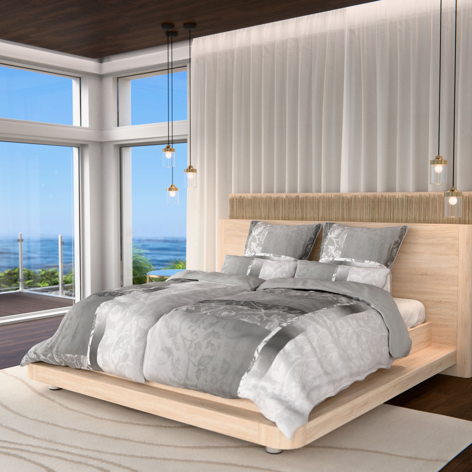 JERYMOOD Wendebettwäsche florale Grafik Mikrofaser Jersey Setauswahl