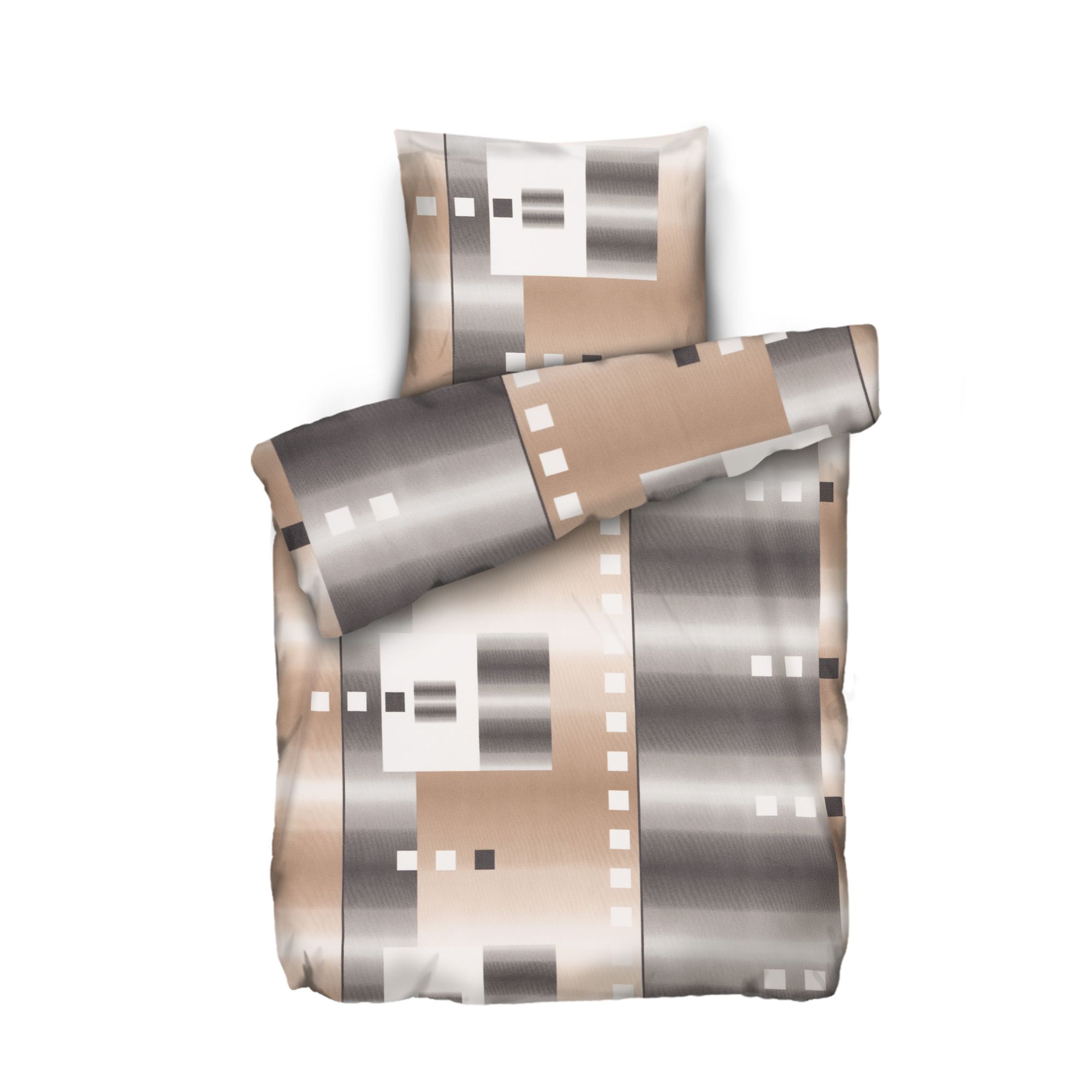 WINTERENGEL Premium Bettwäsche grafisch gesondert Mikrofaser Flanell Einzelbett, 2tlg.