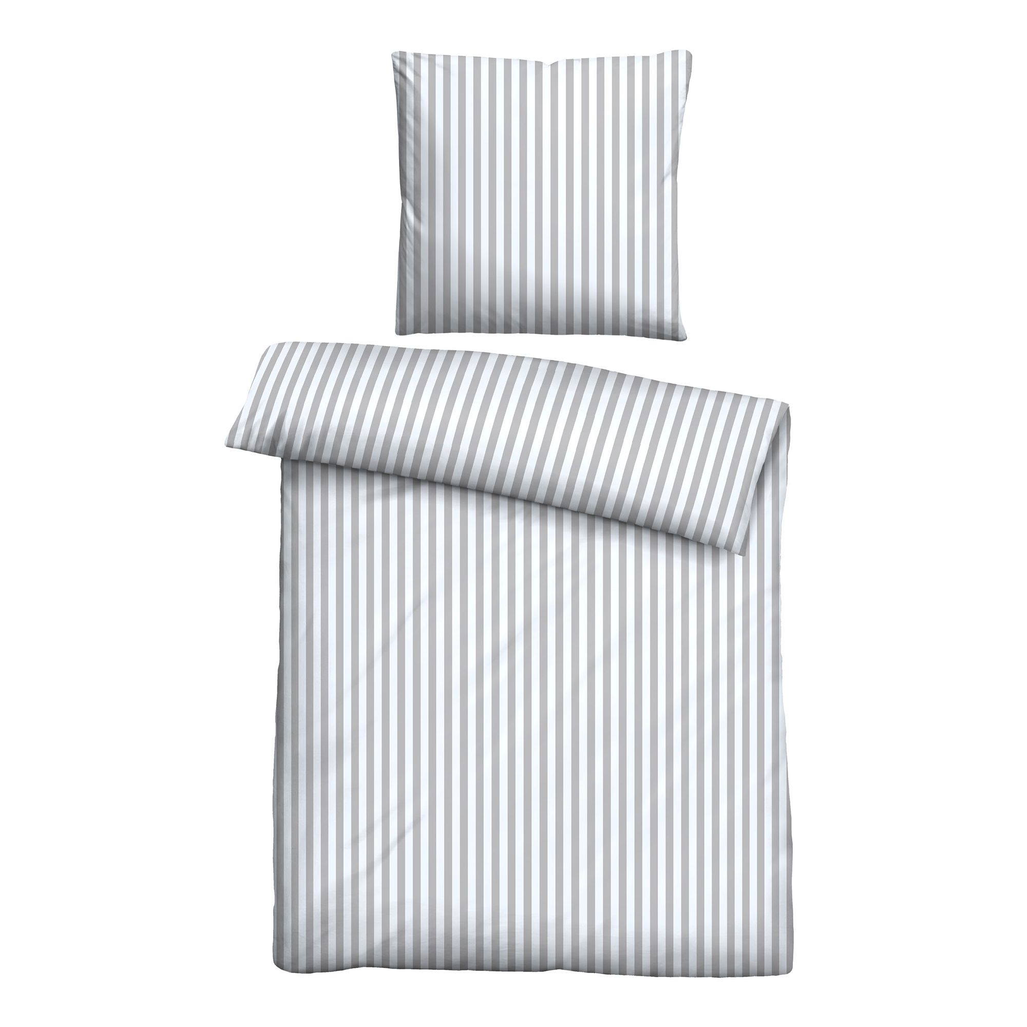 Castell® Bettwäsche Streifen Baumwoll Jersey Einzelbett, 2tlg.