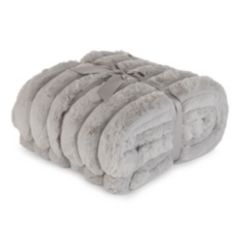MONT CHALET Jacquard-Plaid Lammfellimitat ultra soft, XL-Cord waschbar, 150x200cm