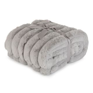 MONT CHALET Jacquard-Plaid Lammfellimitat ultra soft, XL-Cord waschbar, 150x200cm