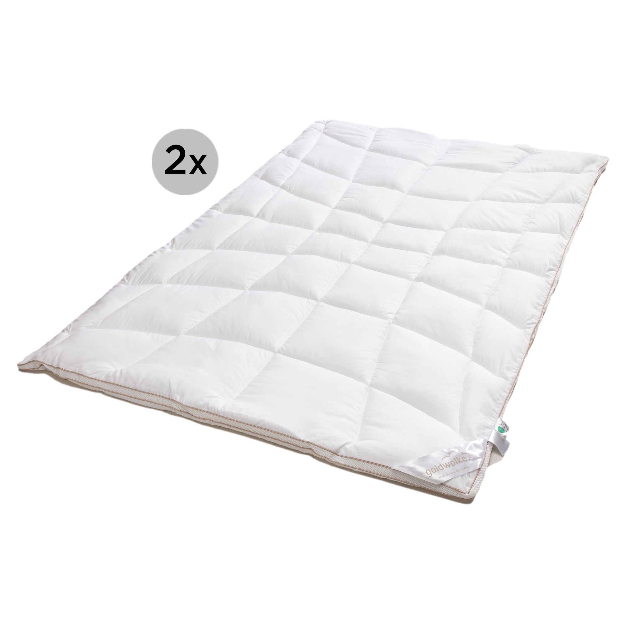 GOLDWOLKE 2 Winterdecken neue Füllung f.Allergiker geeignet Größenauswahl