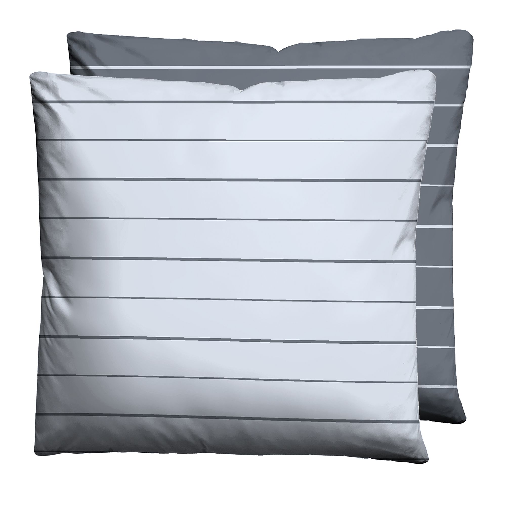 biberna® 1 Kissenbezug Mix&Match Streifen Mako-Satin Größenauswahl