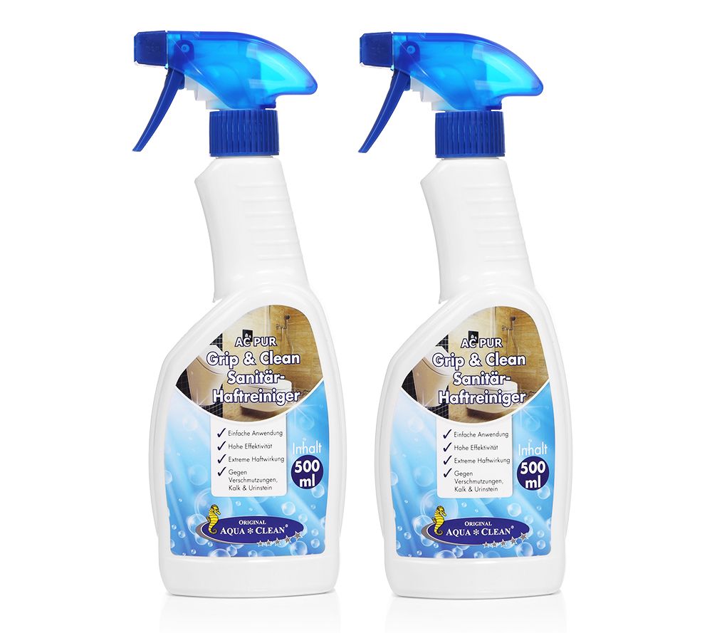 AQUA CLEAN PUR Grip & Clean SanitärHaftreiniger hochaktiv 2x 500ml