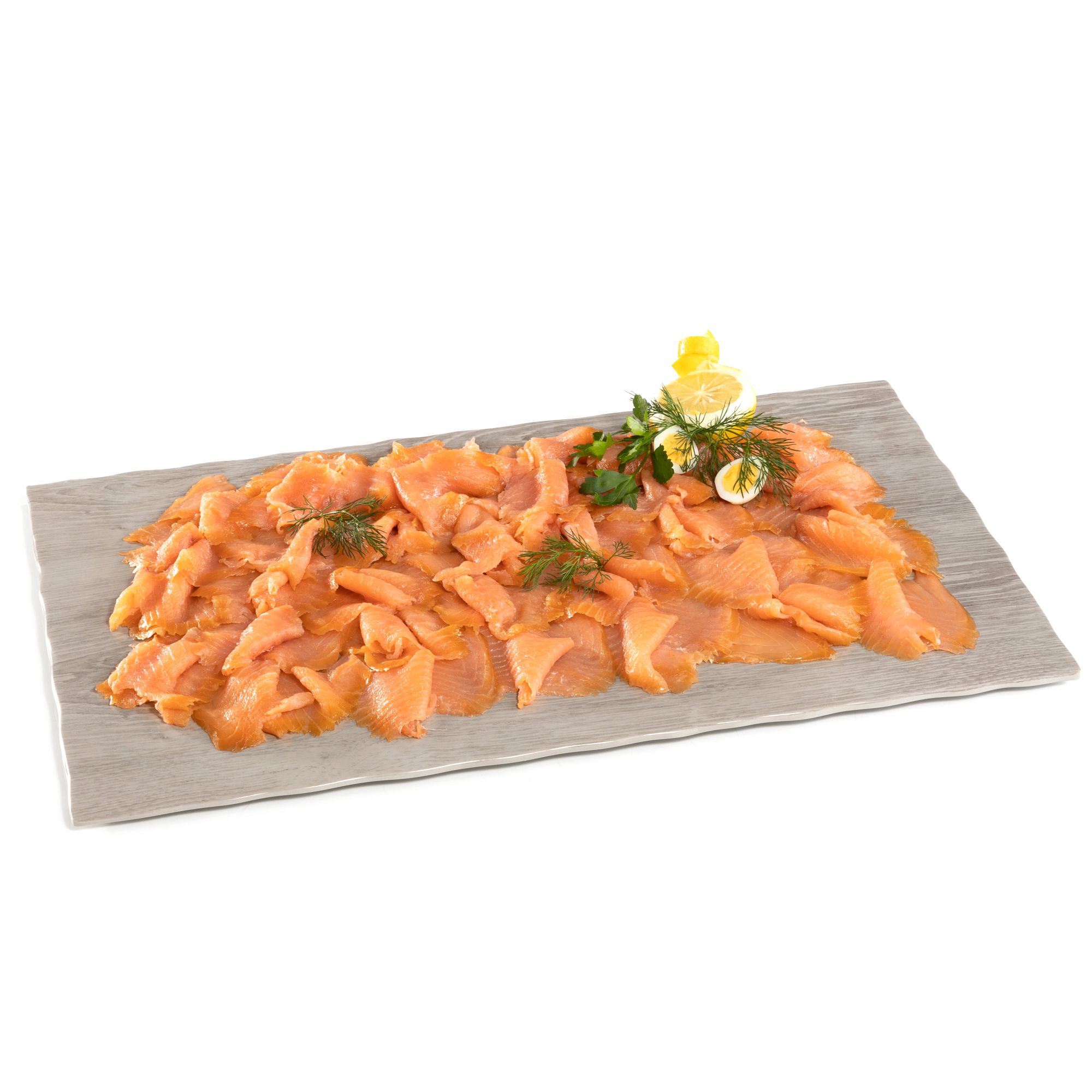 DIE RÄUCHEREI Räucherlachsfilet kalt geräuchert geschnitten, TK Ware Inhalt 2x 400g