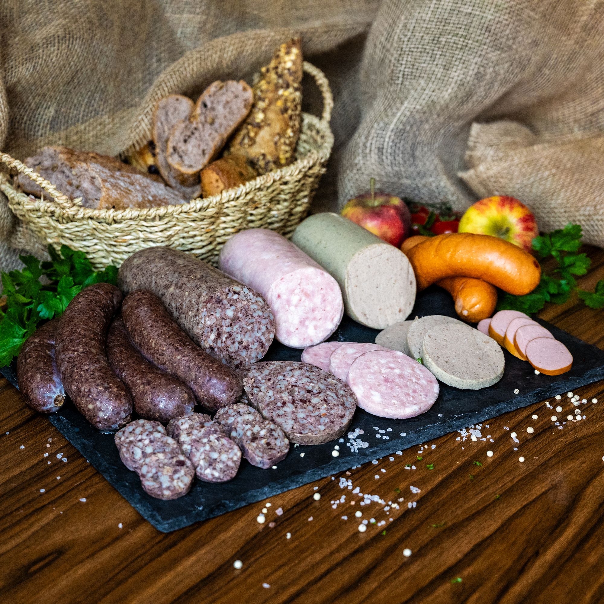 TATRABABKA XXL Schlachtplatte Wurst Set 5 versch. Sorten Inhalt 2.250g