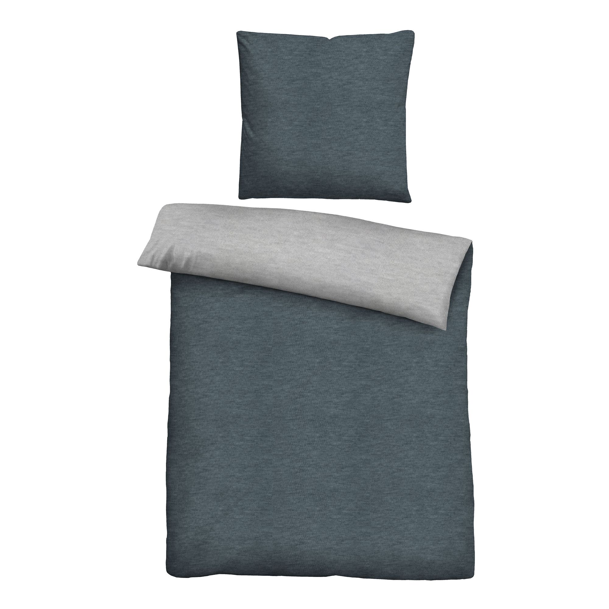 Castell® Bettwäsche uni Baumwoll Jersey Einzelbett, 2tlg.