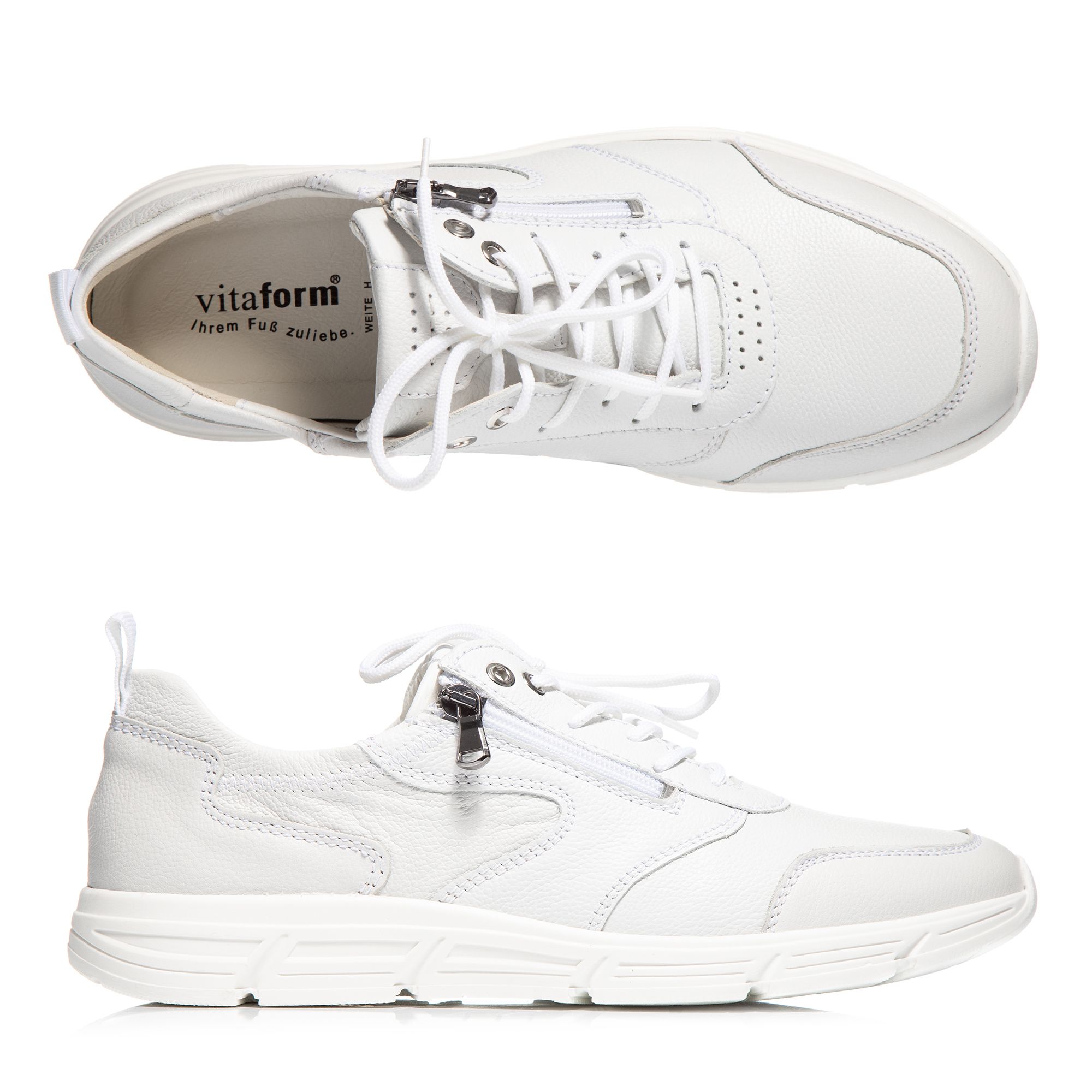 B-Ware VITAFORM Herren- Sneaker Softnappaleder Sohle Hiska