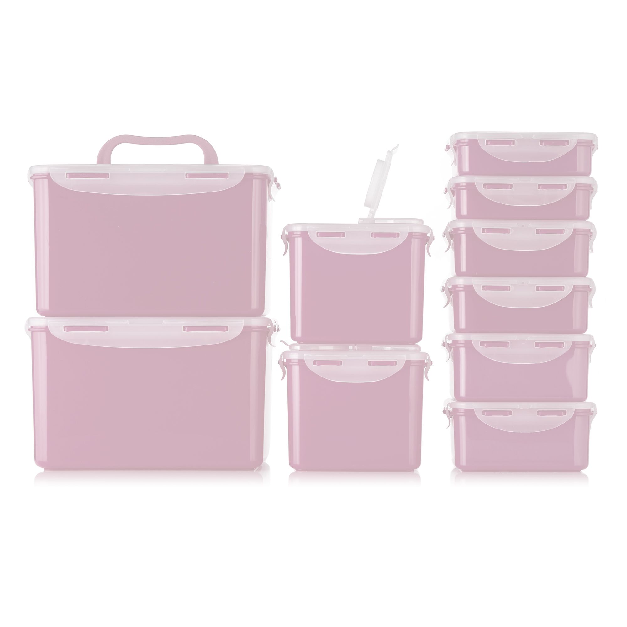 LocknLock 10 Frischhaltedosen 5 versch. Größen 360ml-4,5L stapelbar