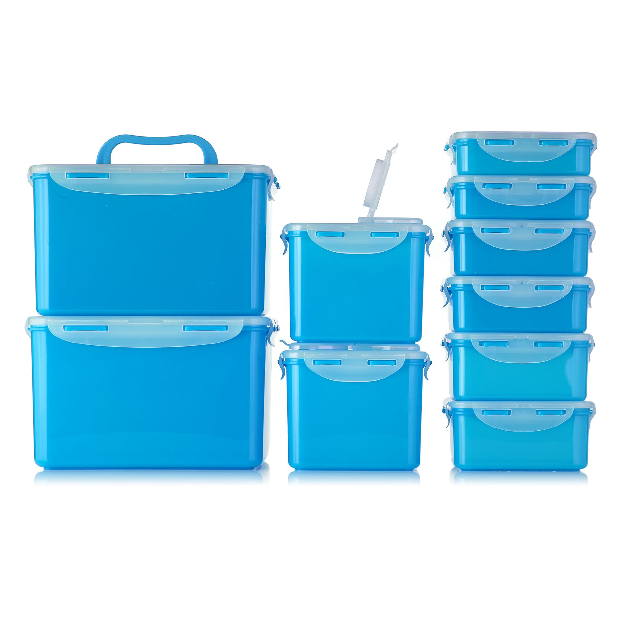 LocknLock 10 Frischhaltedosen 5 versch. Größen 360ml-4,5L stapelbar