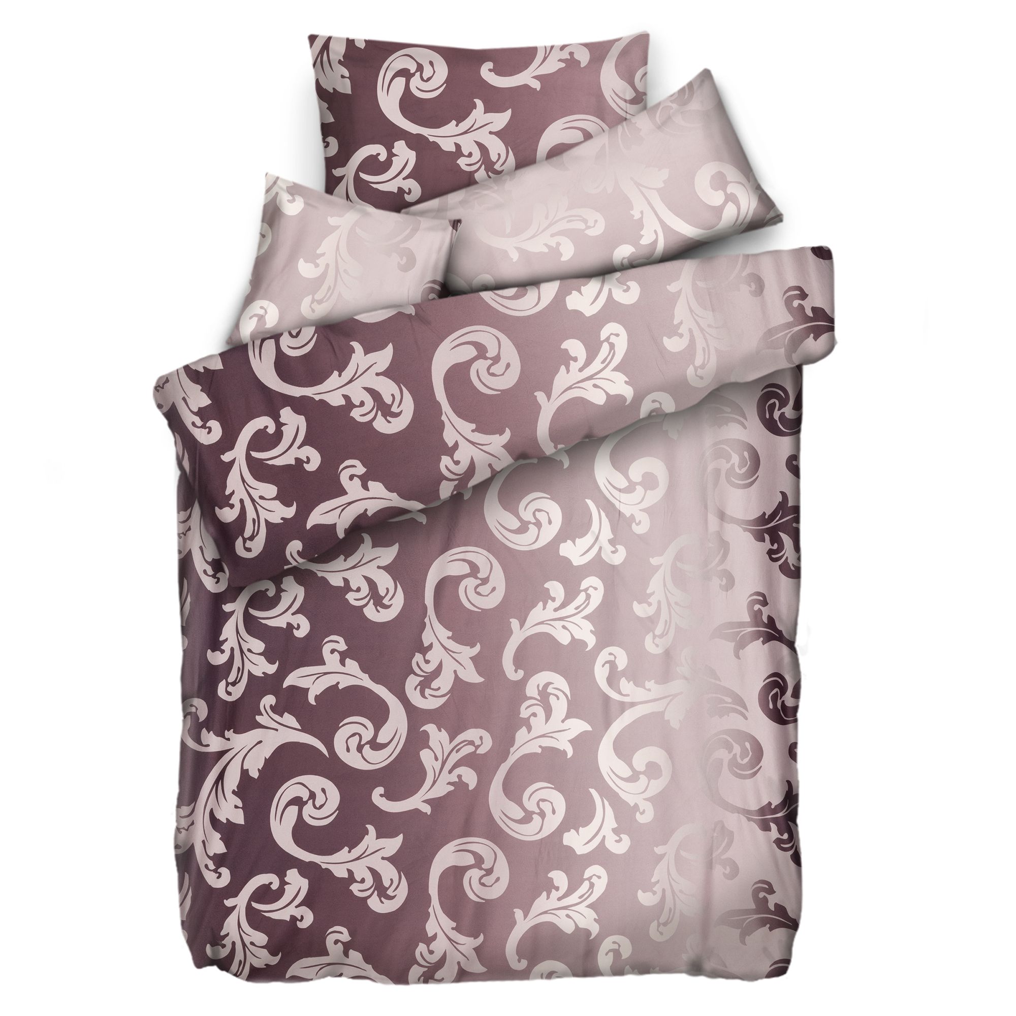 WINTERENGEL Bettwäsche Ranken Mikrofaser Flanell Einzelbett, 4tlg.