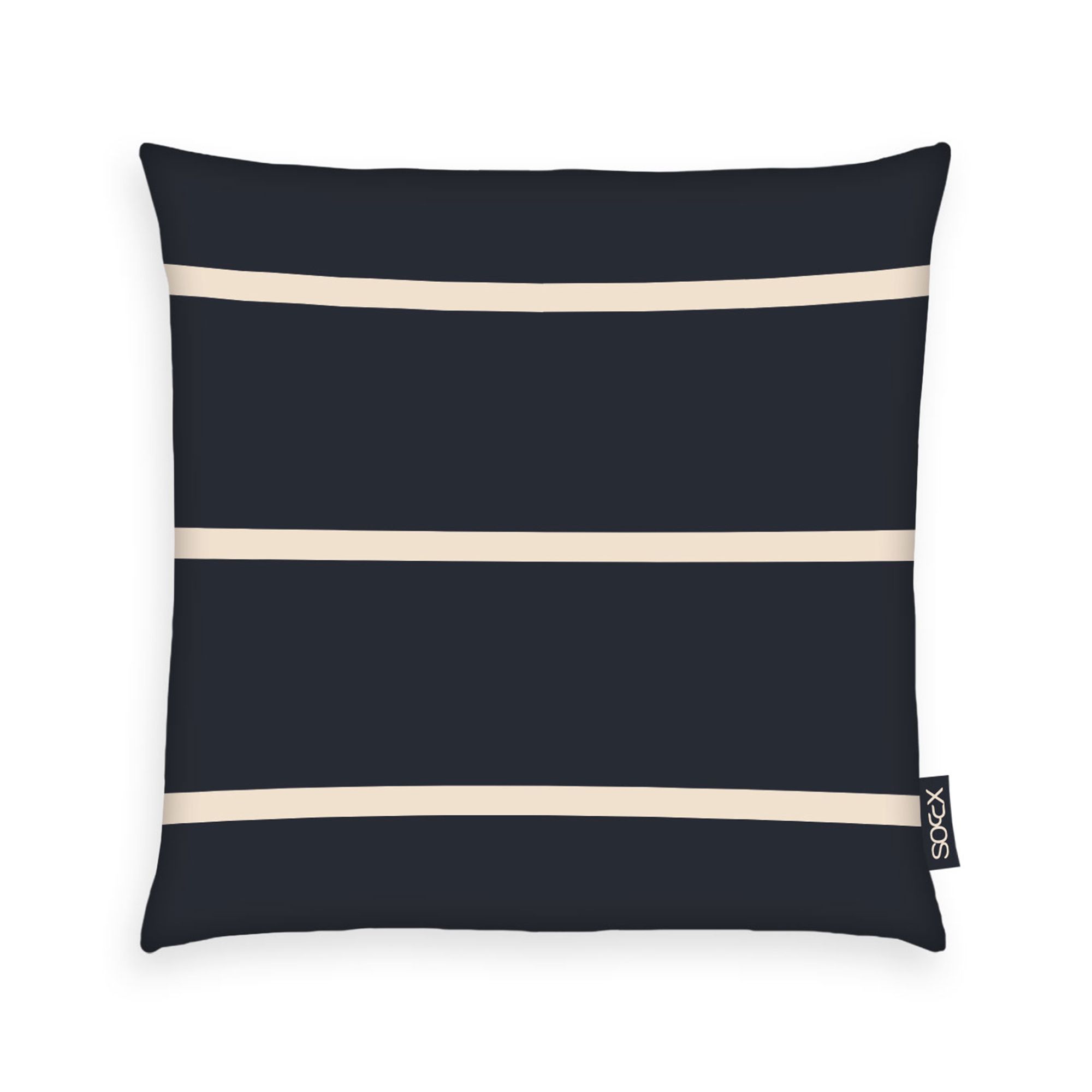 SOCCX 1 Kissenhülle Streifen Baumwoll Renforcé Größenauswahl