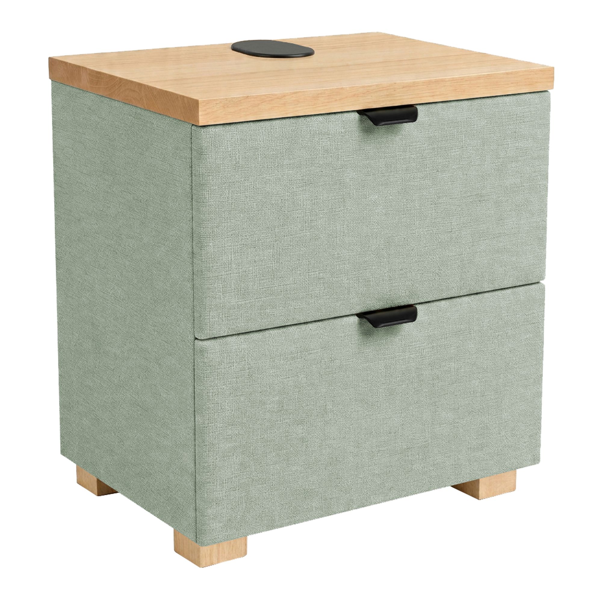BODYFLEX BOXSPRING Nachttisch TOSKANA 2 Schubladen Serie Premium integrierte Steckdose