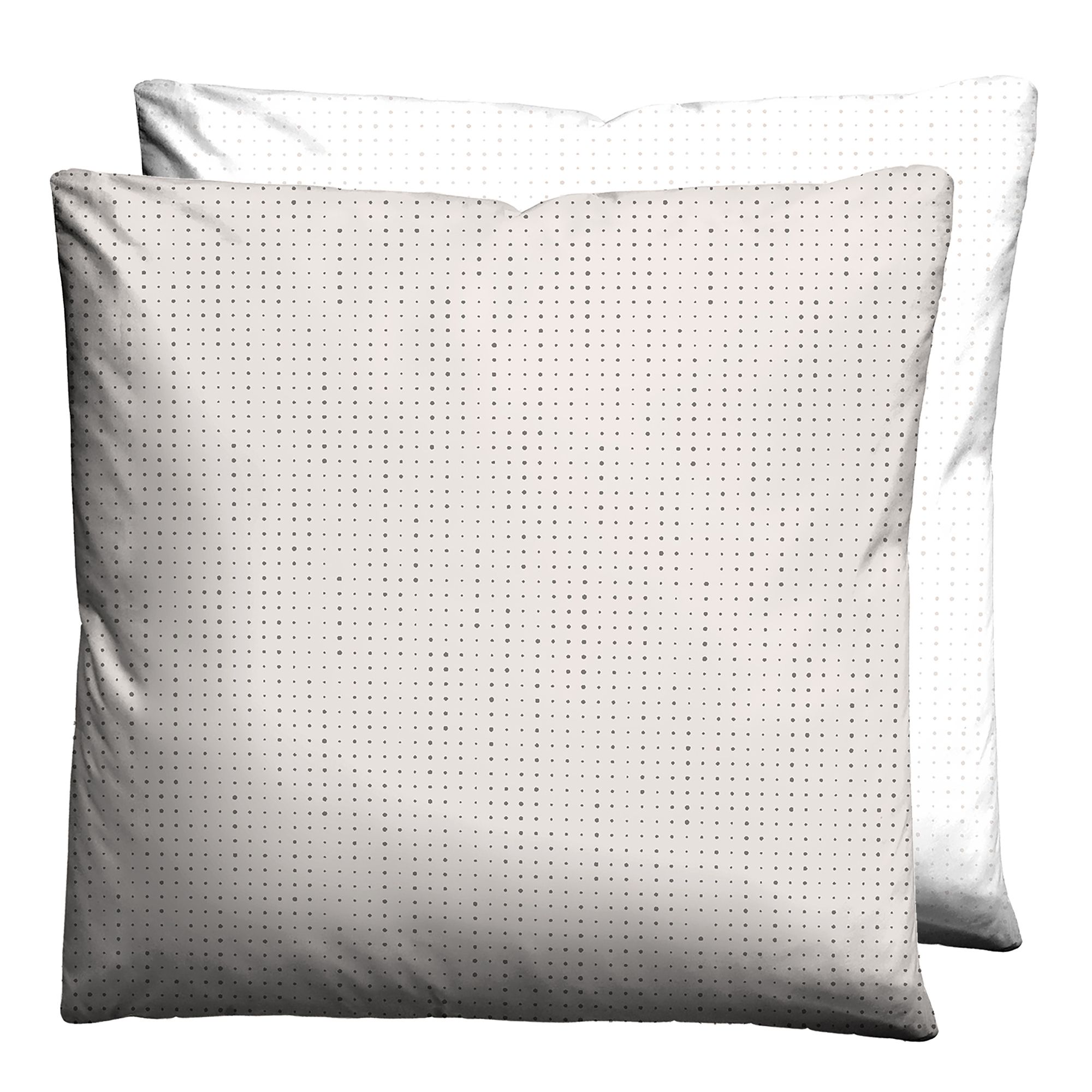biberna® 1 Kissenbezug Mix&Match Punkte Mako-Satin Größenauswahl
