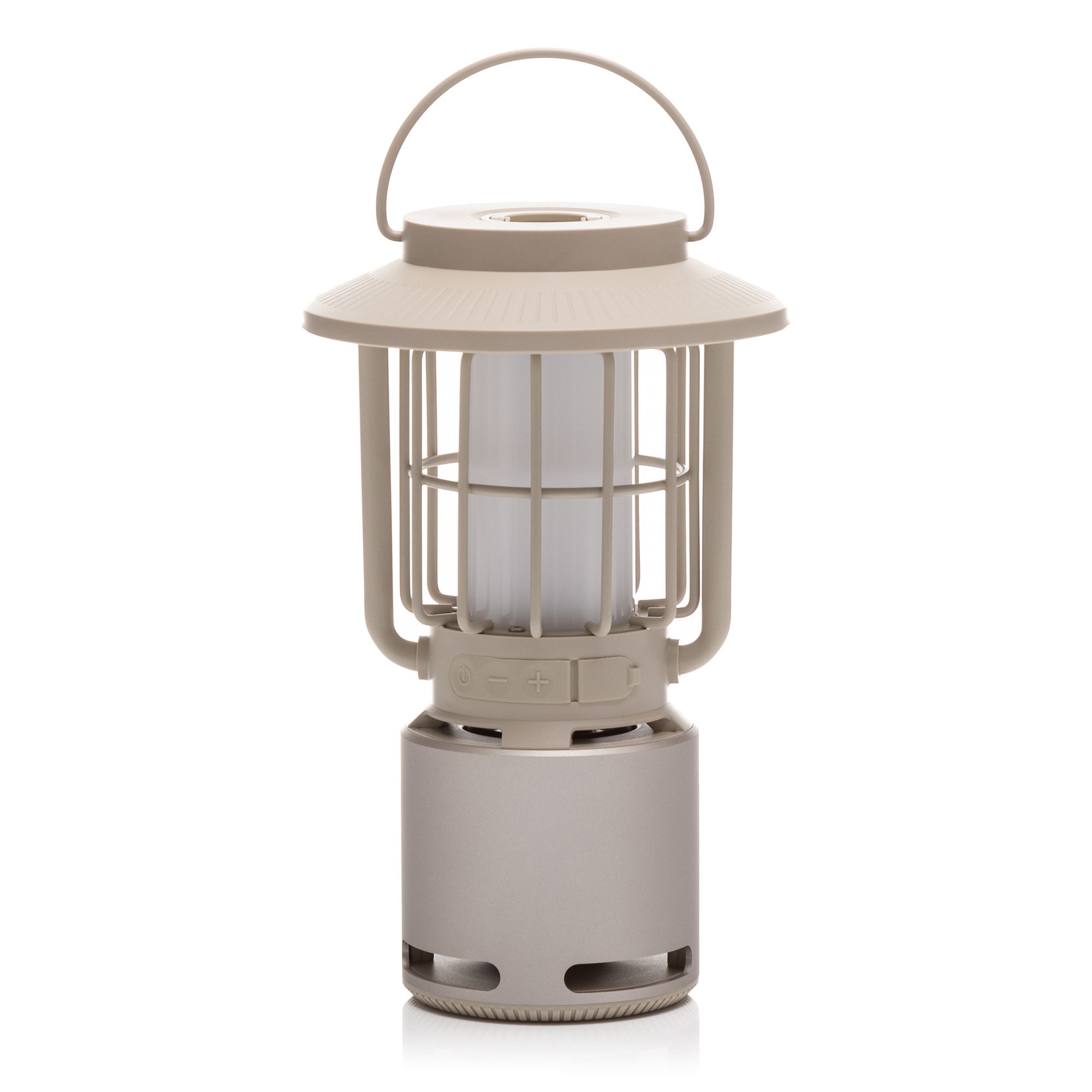 Multifunktionale LED-Laterne 3 Lichtfarben mit Bluetooth- Lautsprecher