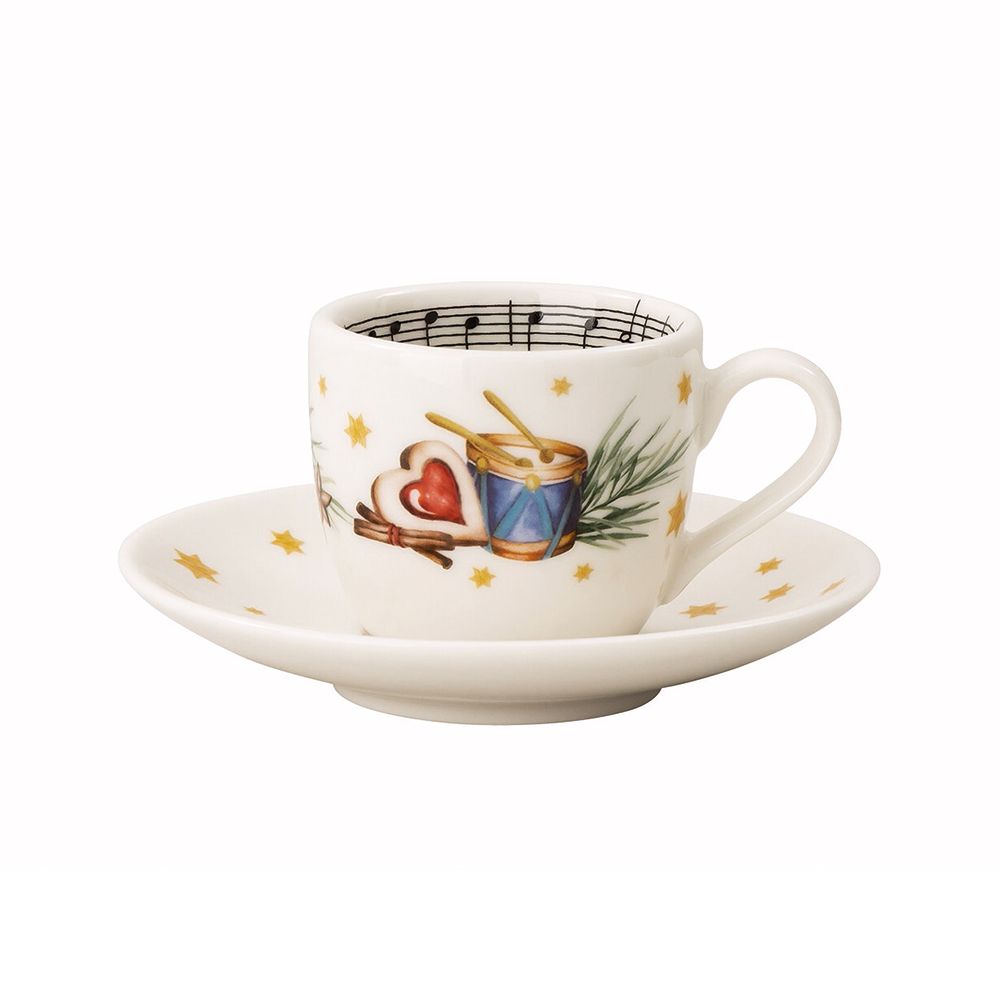 HUTSCHENREUTHER Sammelserie 2026 Espressotassen-Set Morgen Kinder, wird's was geben, 2tlg.