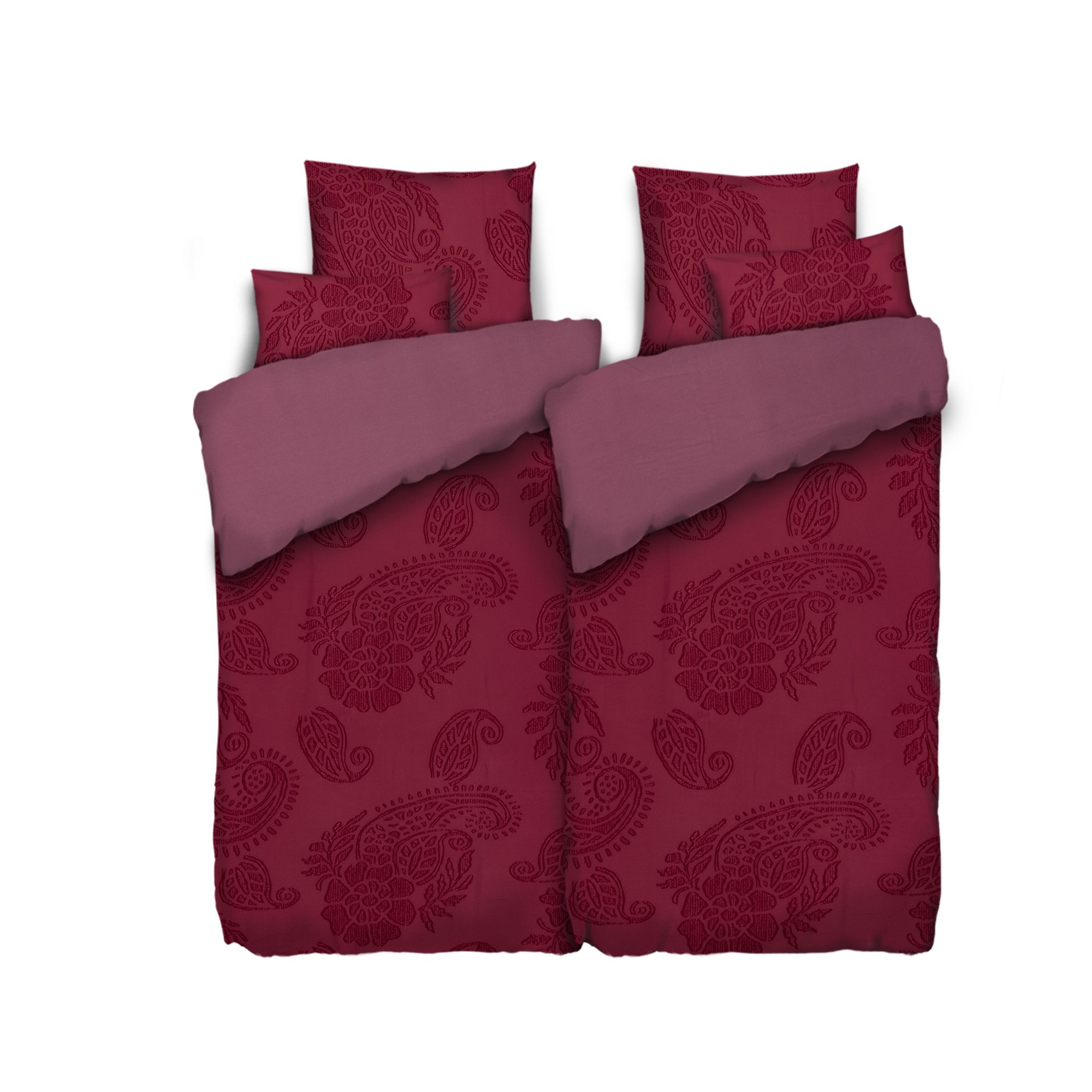 SOFT WAVE Wendebettwäsche Paisley-Tufting MF Strukturmix Doppelbett, 6tlg.