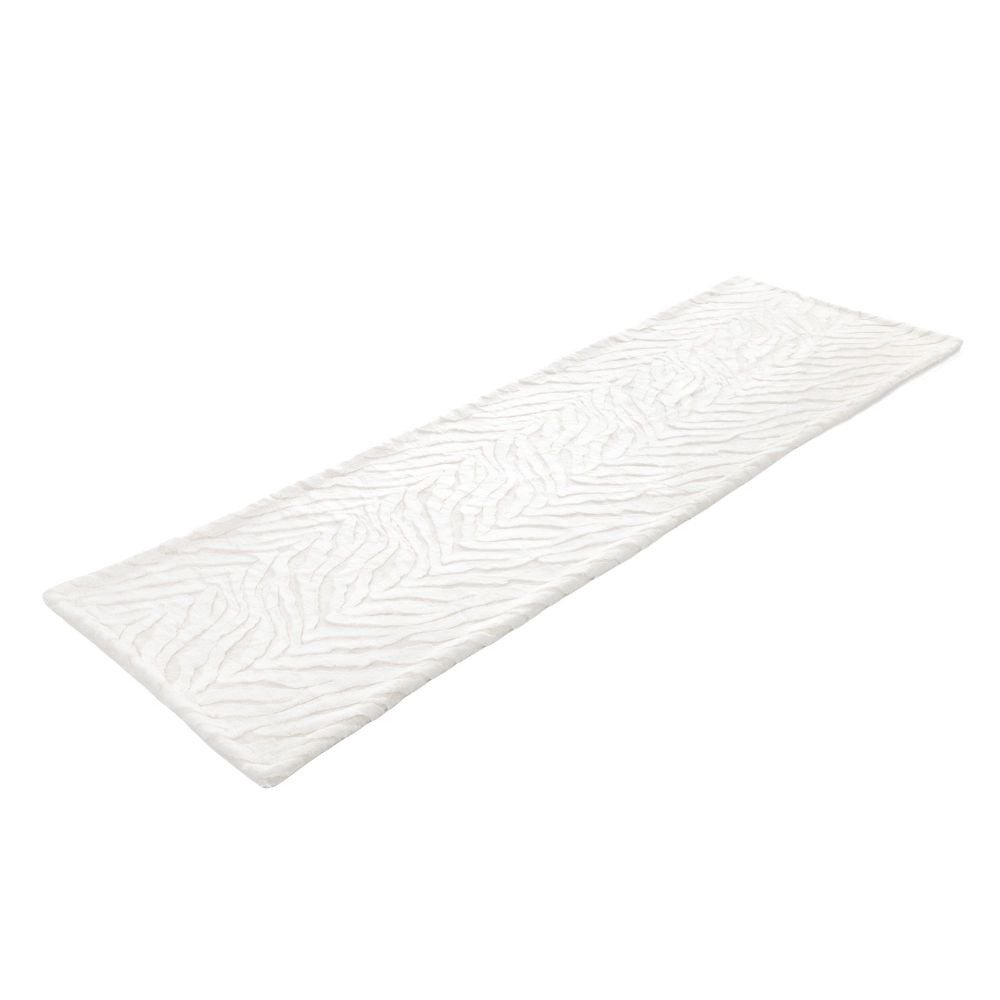 MONT CHALET Wende-Bettläufer Glanzstreifen Mikrofaser Chinchilla waschbar, 75x245cm
