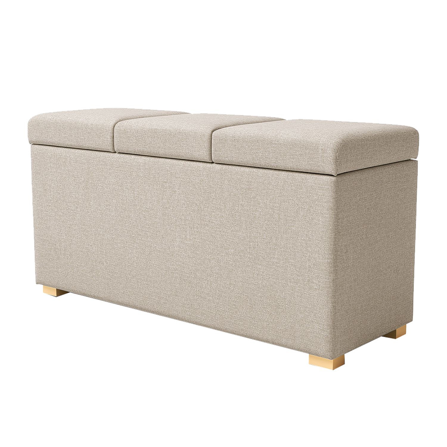 BODYFLEX BOXSPRING Ankleidebank TOSKANA inkl. Stauraum Serie Premium Deckel mit Gasfedern