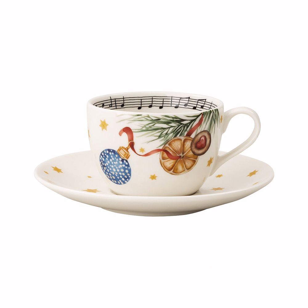 HUTSCHENREUTHER Sammelserie 2026 Cappuccinotassen-Set Morgen Kinder, wird's was geben, 2tlg.