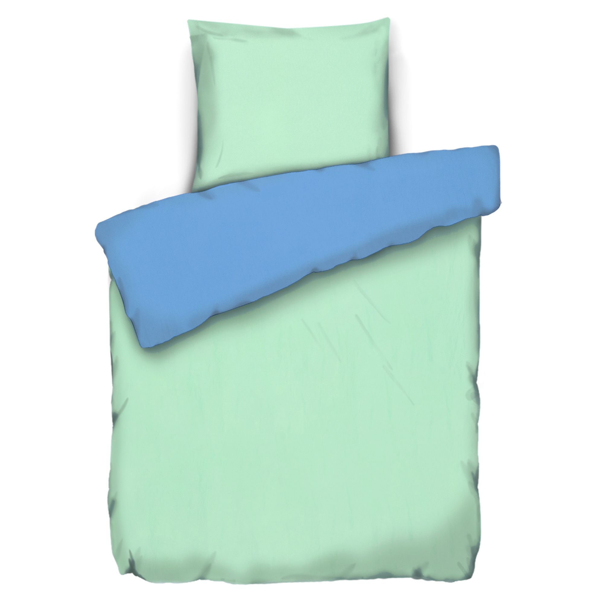 SOFT HARMONY Wendebettwäsche uni Mikrofaser samtweich Kissenauswahl, 2tlg.