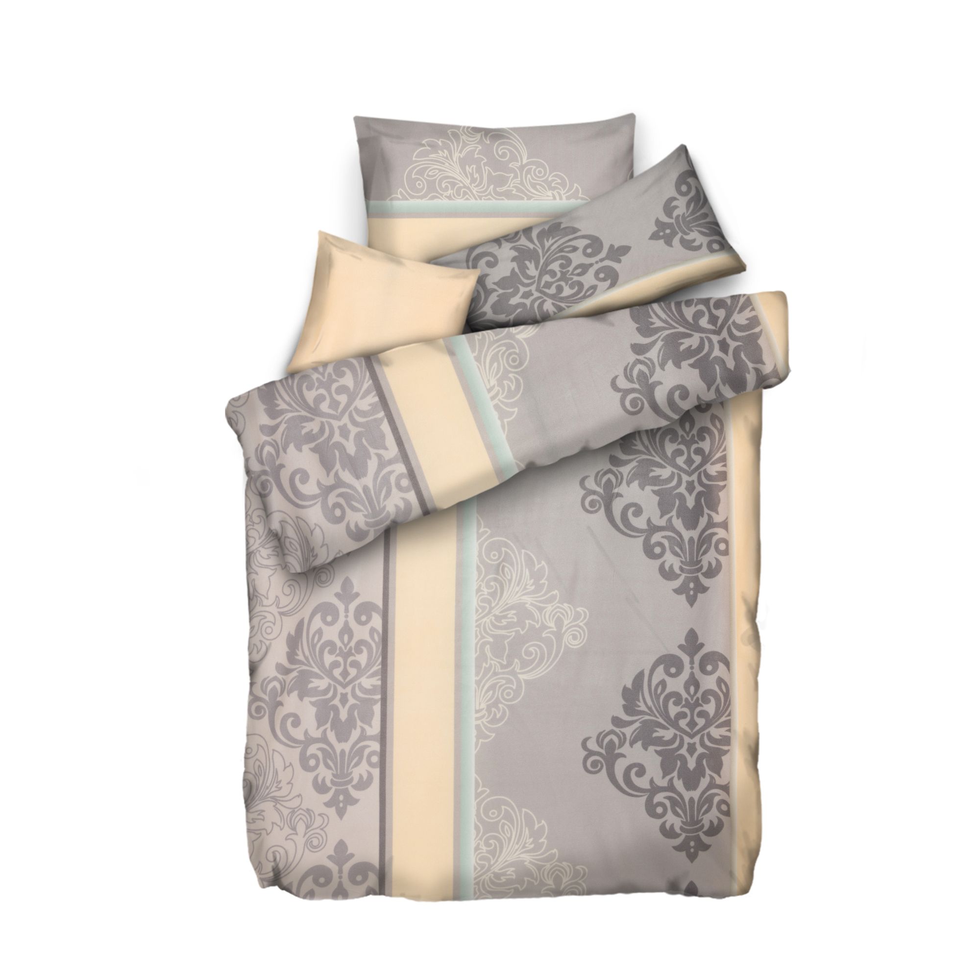 WINTERENGEL Bettwäsche Mustermix mit Ranke Mikrofaser Flanell Einzelbett, 4tlg.