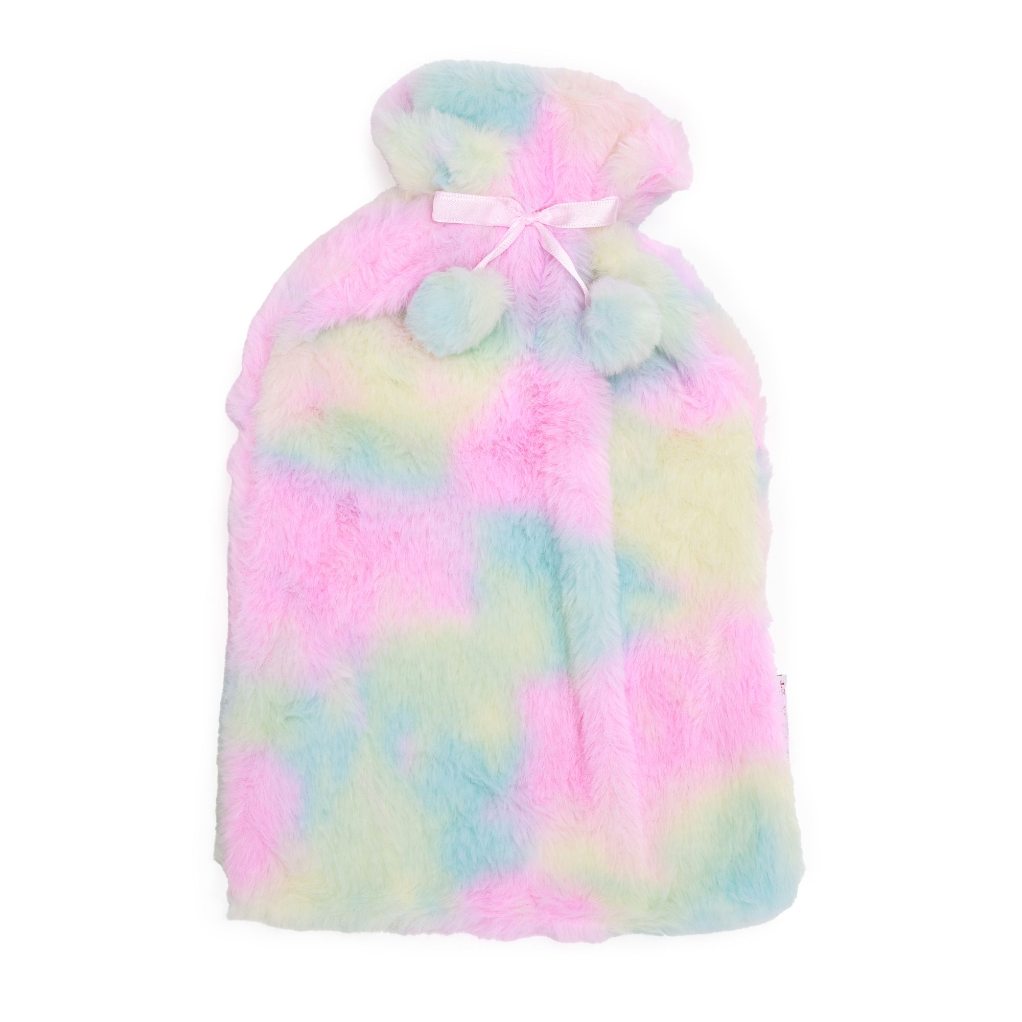 MONT CHALET Wärmflasche Farbmix Mikrofaser Fellimitat waschbar ca. 20x32cm, 2L