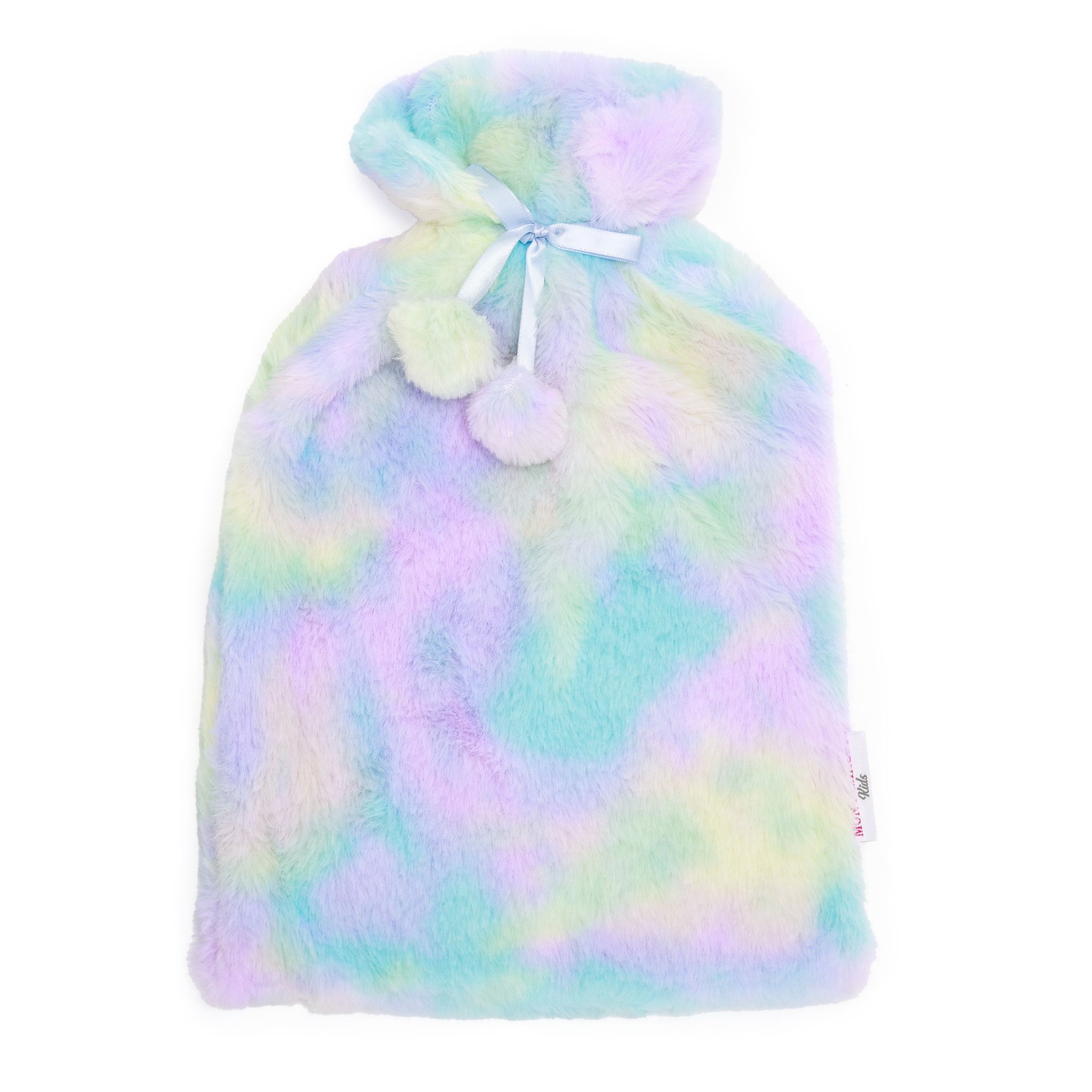 MONT CHALET Wärmflasche Farbmix Mikrofaser Fellimitat waschbar ca. 20x32cm, 2L
