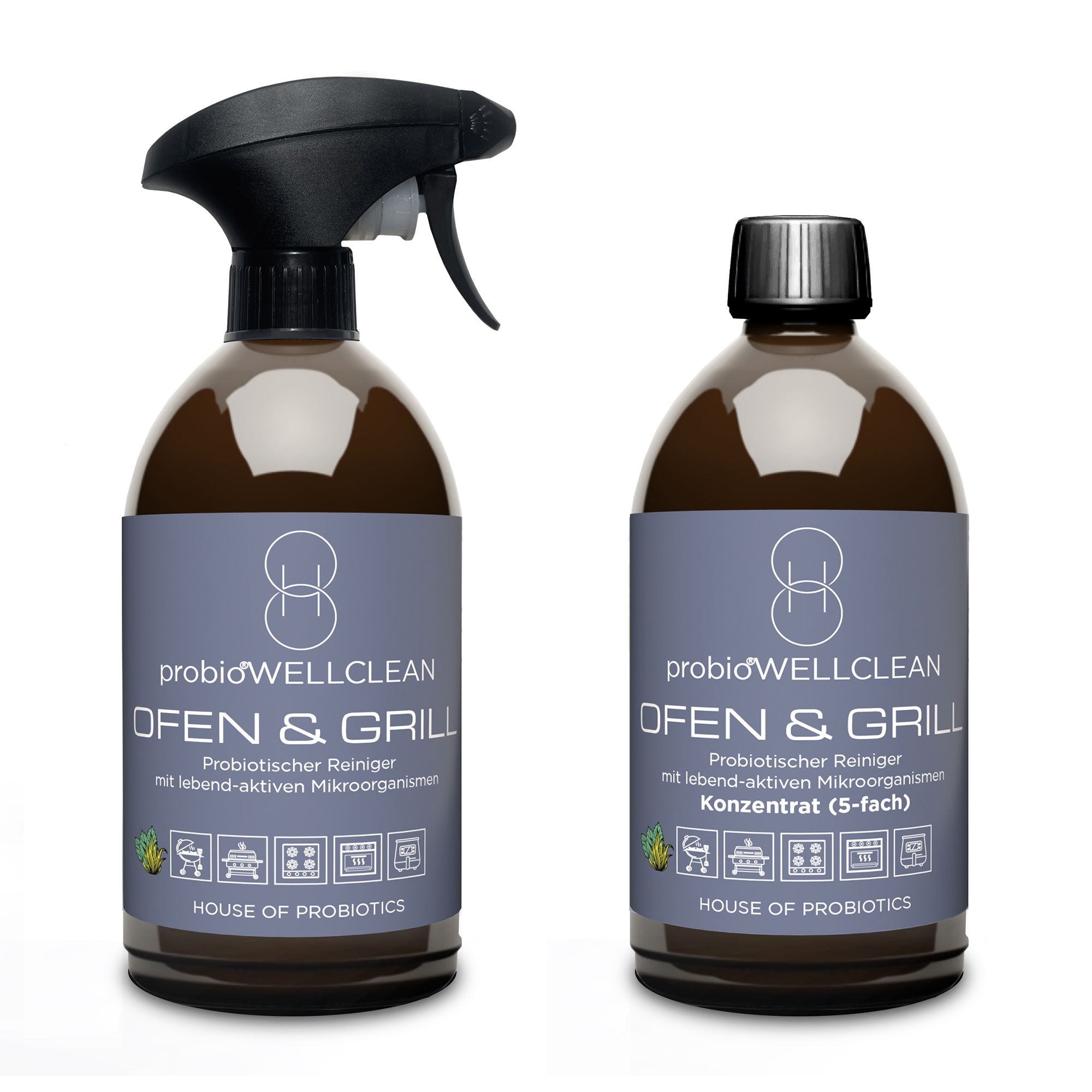 probioWELLCLEAN Ofen- & Grillreiniger mit probiotischen Mikroorganismen 2x 500ml