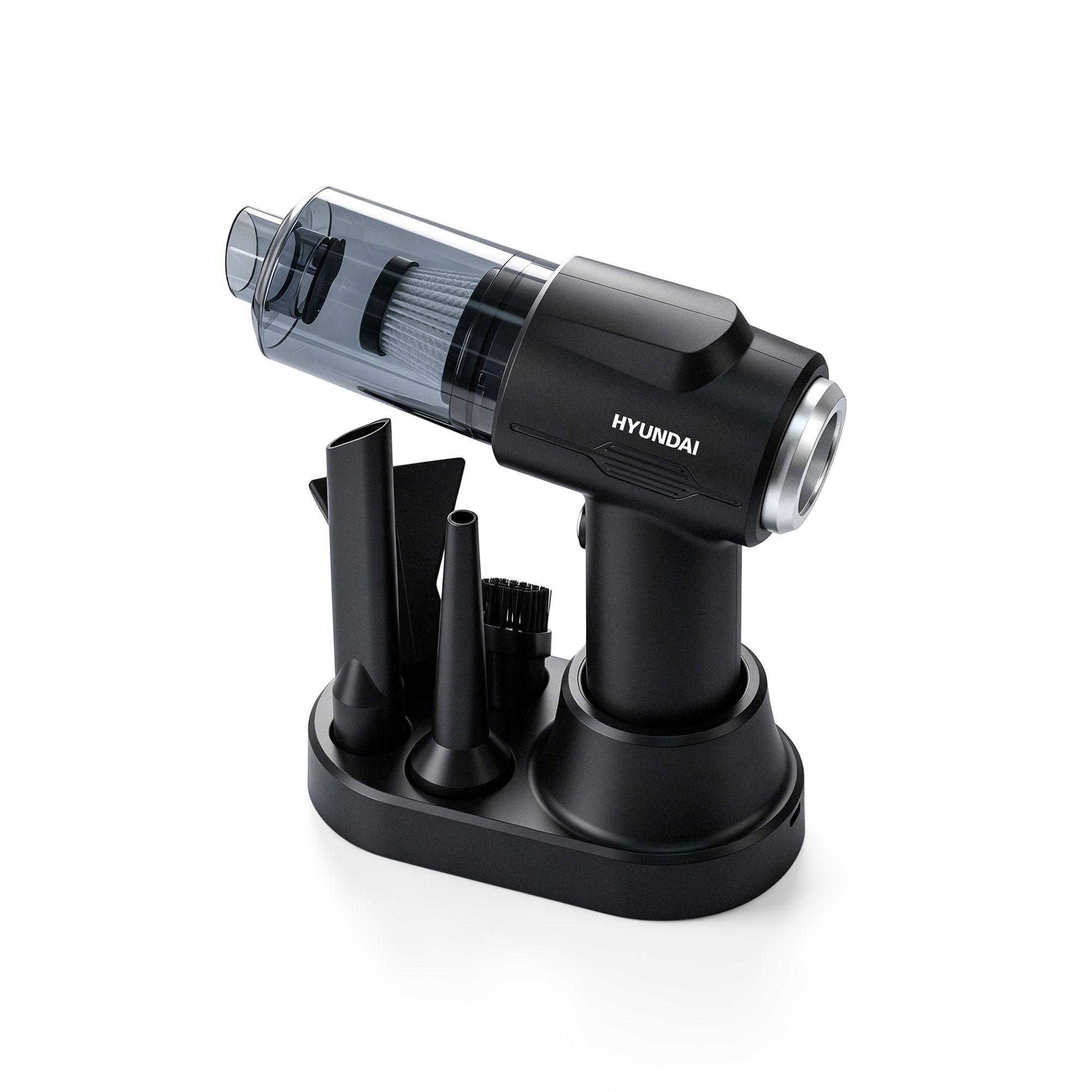  HYUNDAI Handy Vac PRO Handstaubsauger mit 3 Düsen, bis zu 10-12min Akkulaufzeit