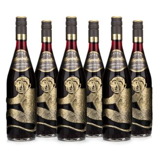 AFFENTALER WEIN Rotwein Dunkelfelder in Affenflaschen JG 2025, 6x 0,75l exklusiv bei QVC