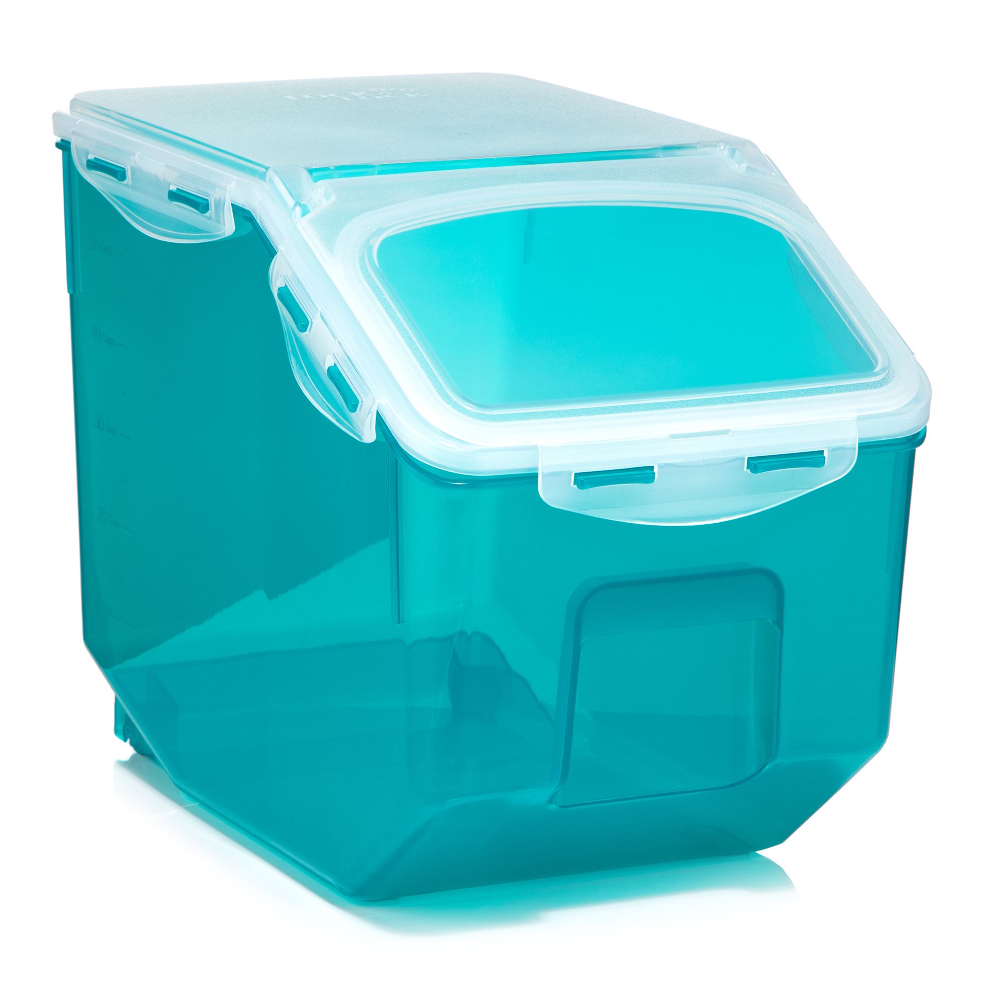 LocknLock XXL-Vorratsdose inkl. Rollen & Klappöffnung 12L Volumen