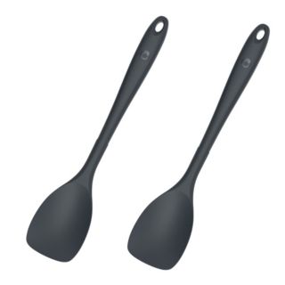 KOCHBLUME® Flexlöffel L 2er-Set Lebensmittelsilikon mit Edelstahlkern