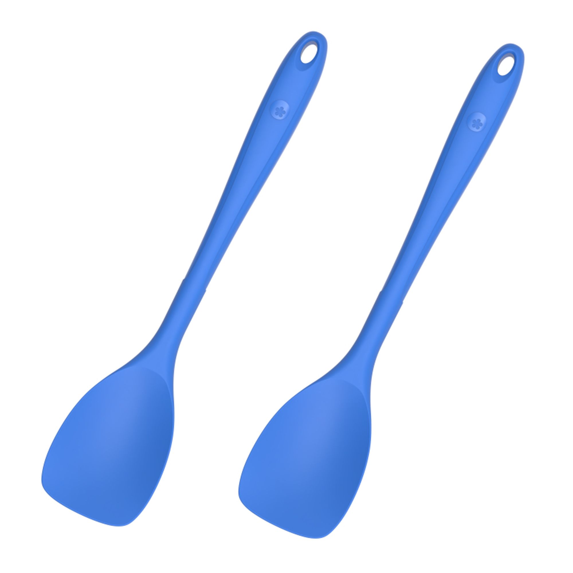 KOCHBLUME® Flexlöffel L 2er-Set Lebensmittelsilikon mit Edelstahlkern