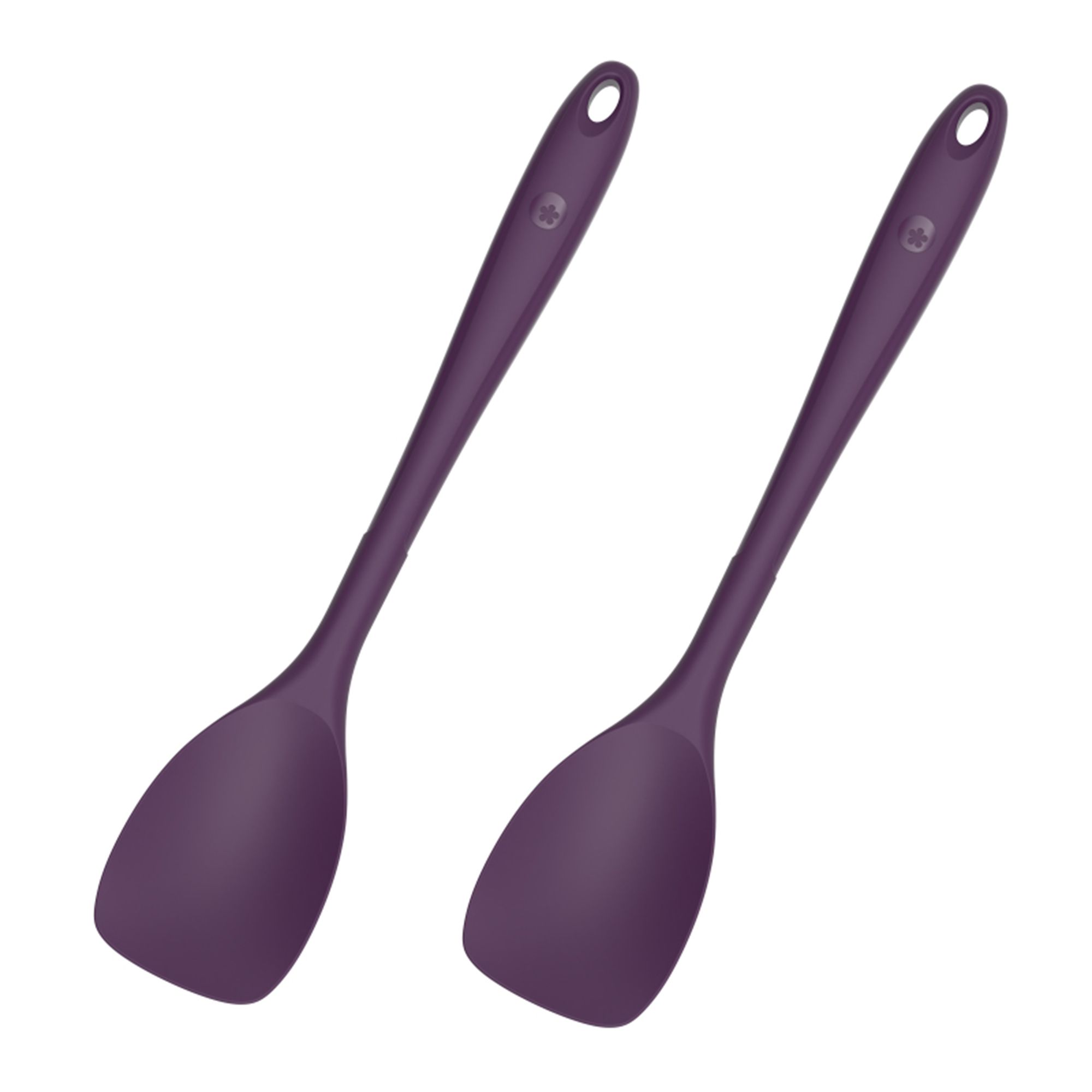 KOCHBLUME® Flexlöffel L 2er-Set Lebensmittelsilikon mit Edelstahlkern