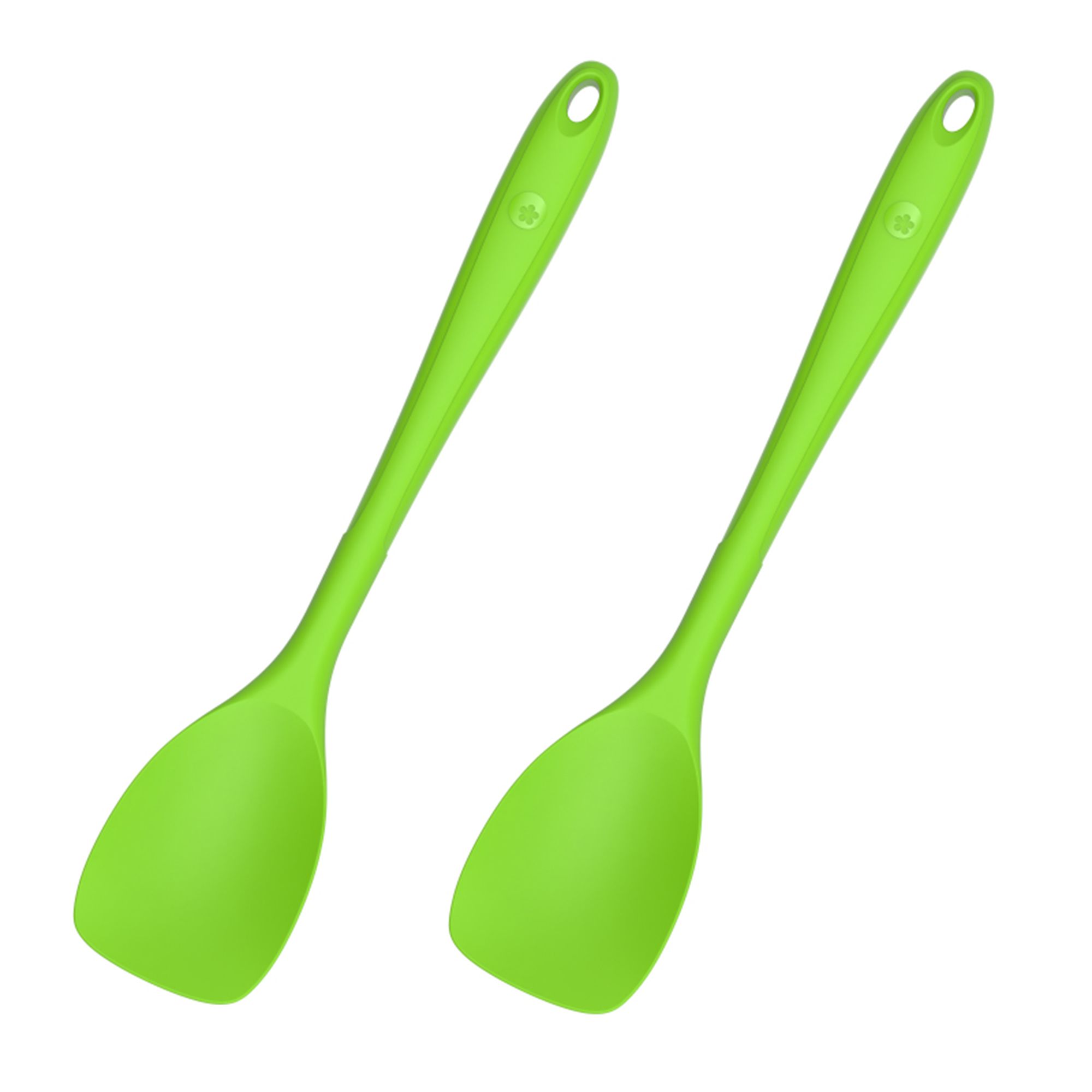 KOCHBLUME® Flexlöffel L 2er-Set Lebensmittelsilikon mit Edelstahlkern