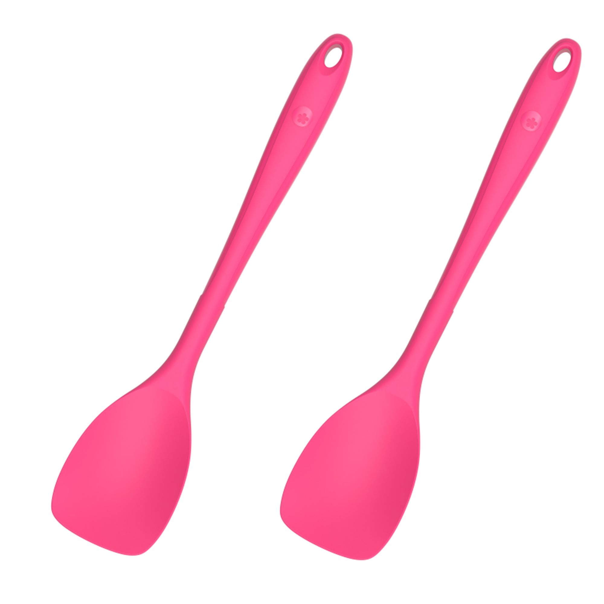KOCHBLUME® Flexlöffel L 2er-Set Lebensmittelsilikon mit Edelstahlkern
