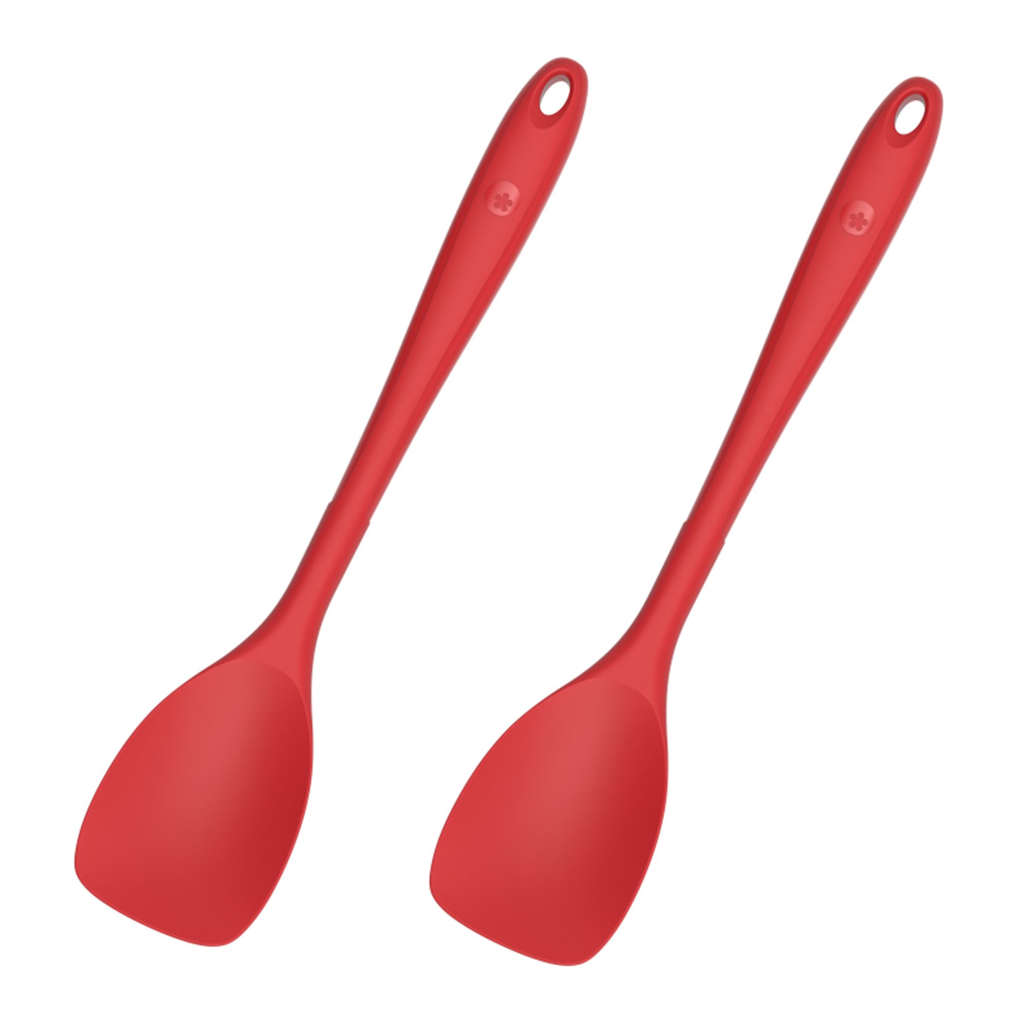 KOCHBLUME® Flexlöffel L 2er-Set Lebensmittelsilikon mit Edelstahlkern