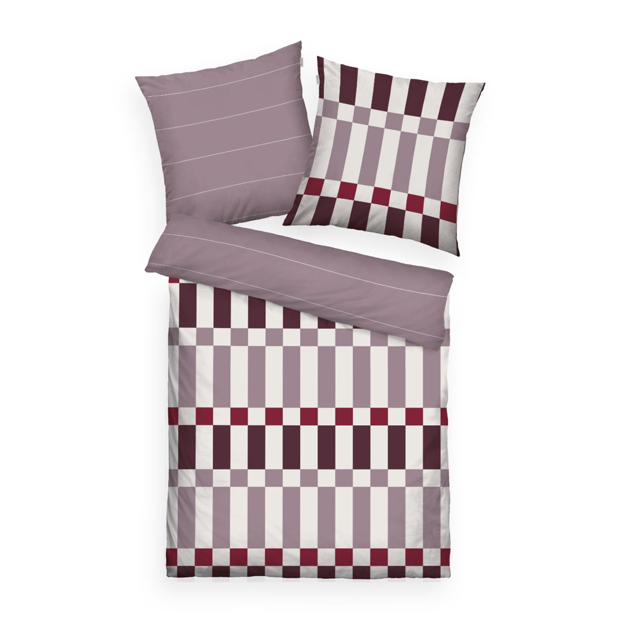 TOM TAILOR Wendebettwäsche Grafik-Design Baumwoll Renforcé Einzelbett, 2tlg.