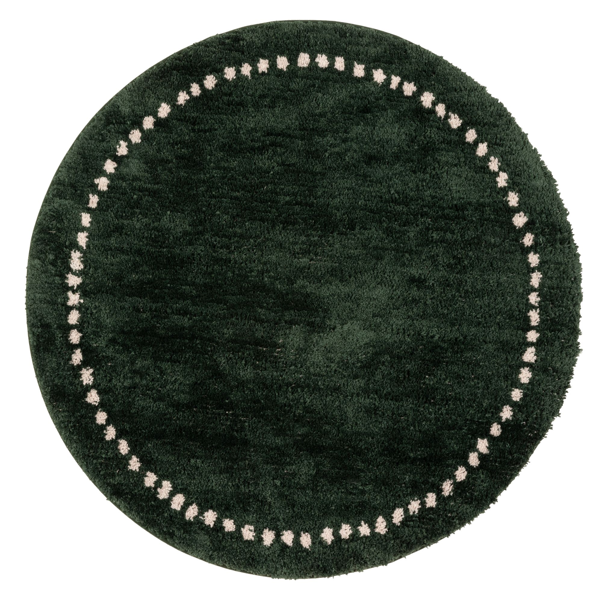 CASA FONDO Weihnachtsbaum- Teppich rund Glitzergarn Mikrofaser, waschbar