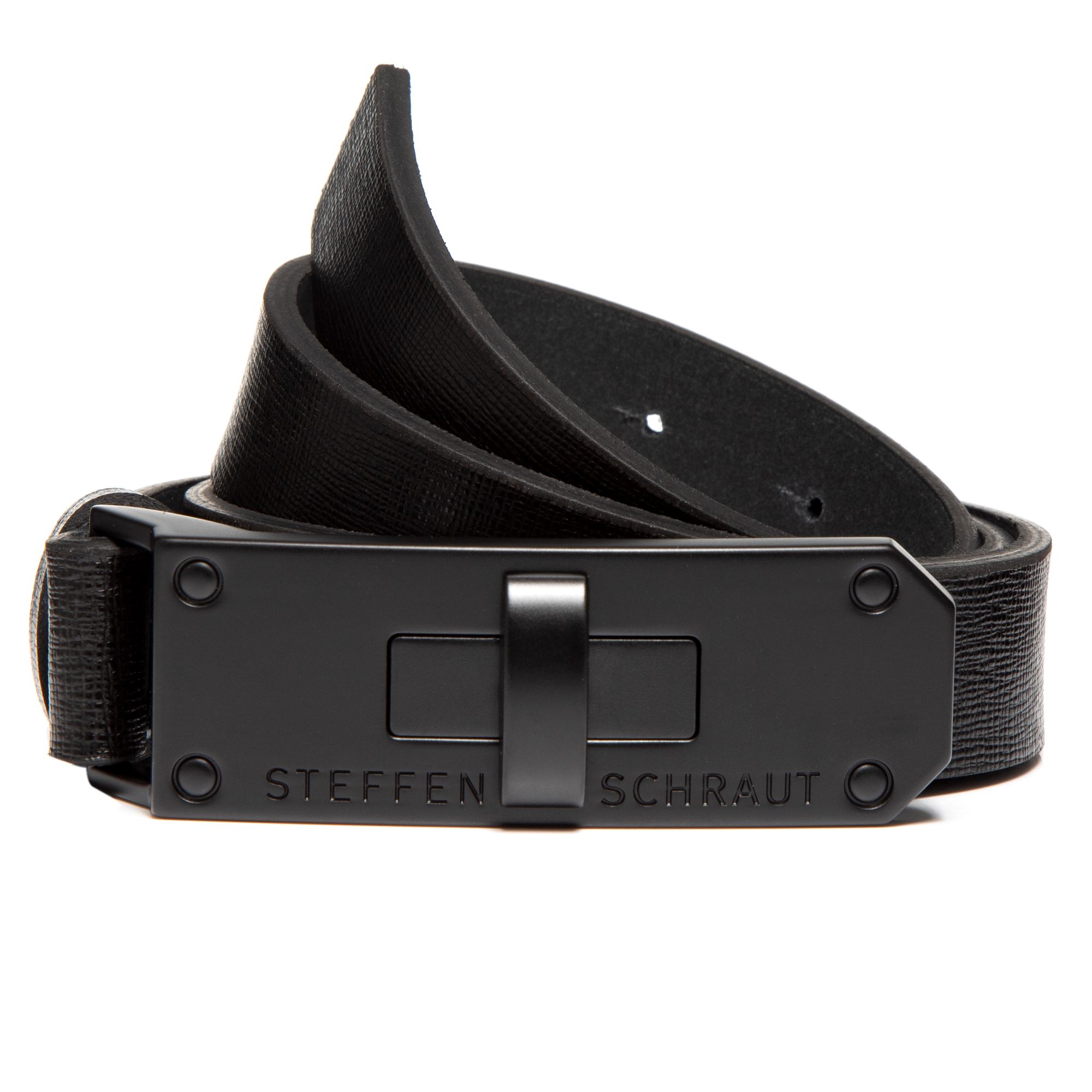 B-Ware STEFFEN SCHRAUT Gürtel echt Leder Logoschließe