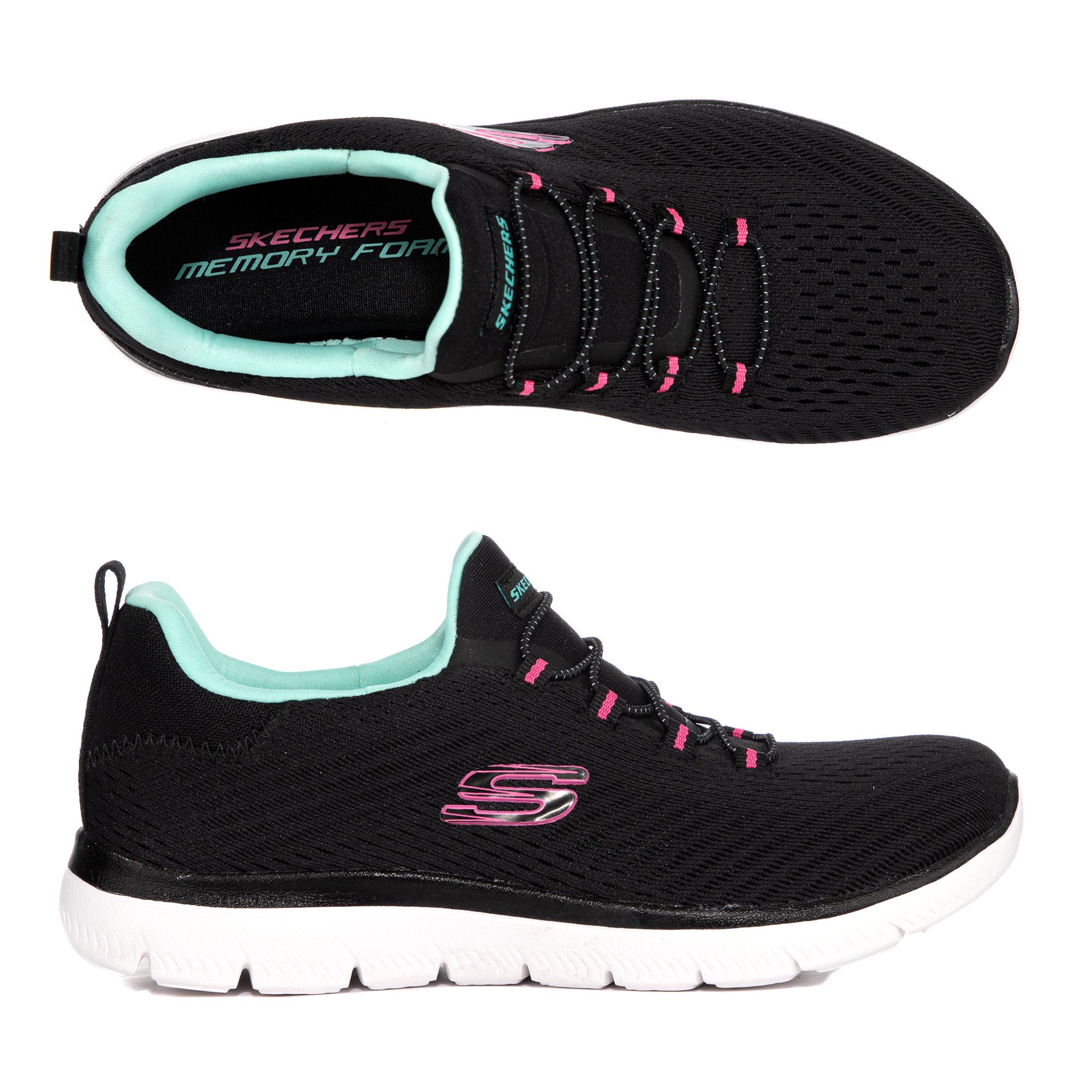 B-Ware SKECHERS Damen-Sneaker Summits Bungeeschnürung