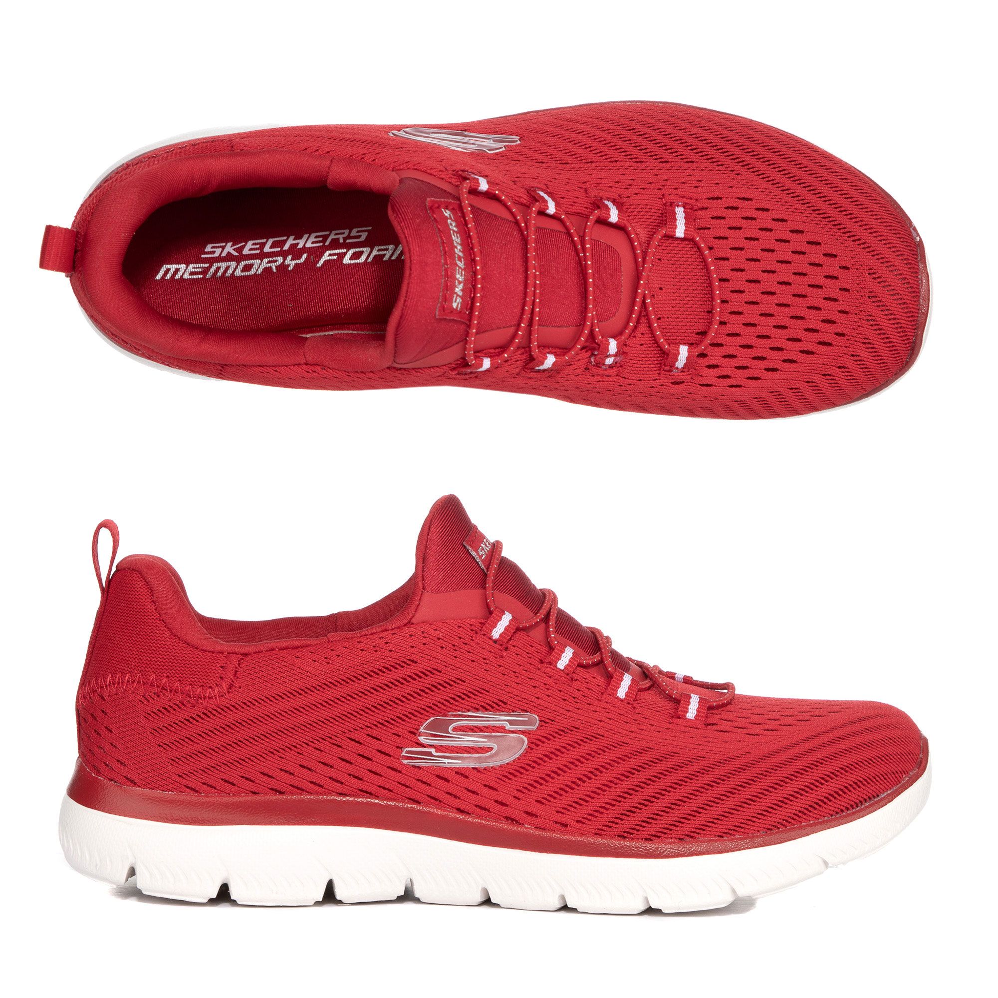 B-Ware SKECHERS Damen-Sneaker Summits Bungeeschnürung
